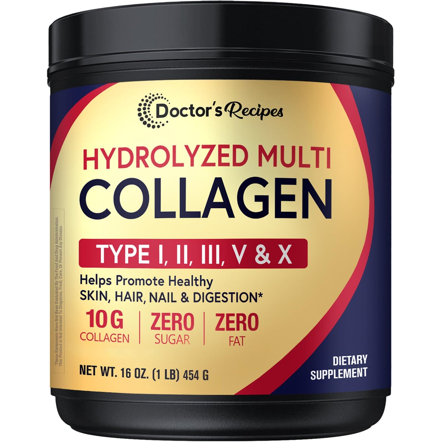 Doctor's Recipes Multi Collagen Peptides Powder 16 oz