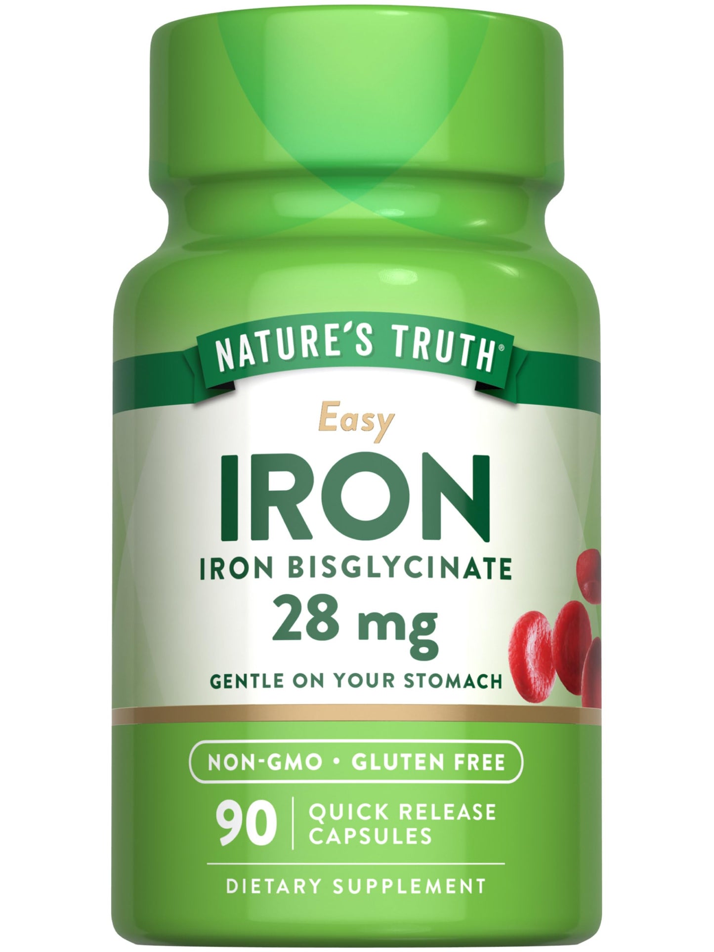 Nature's Truth Iron Supplement for Women & Men Capsule 90 Count
