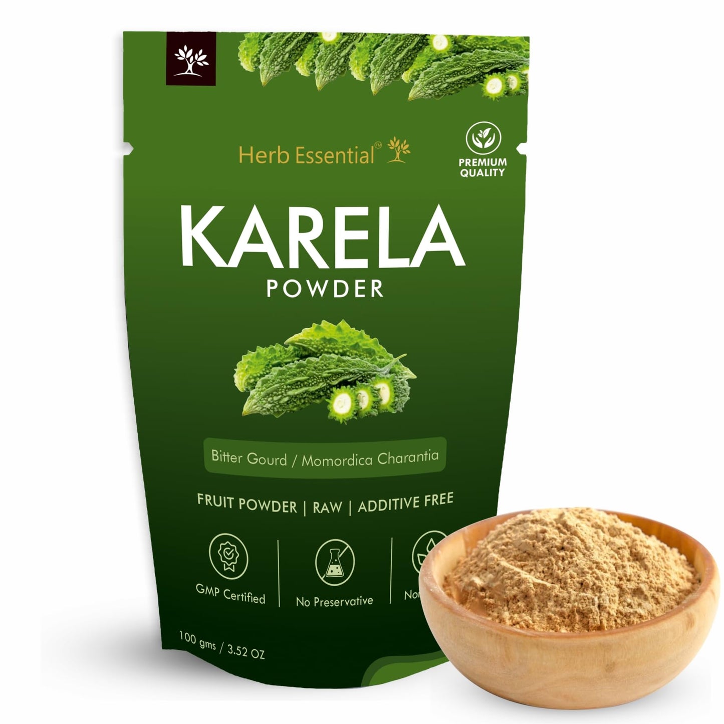 Herb Essential Karela (Bitter Melon) Powder 3.52 oz