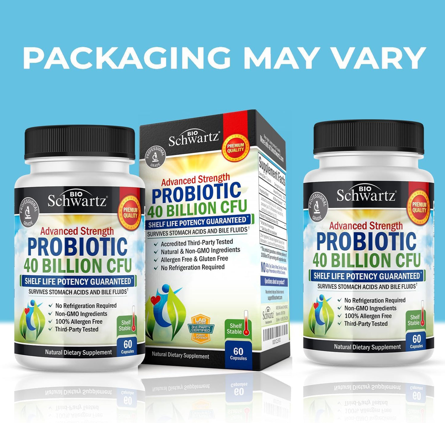 BioSchwartz Daily Probiotic Nutritional Supplement Capsule 60 Count