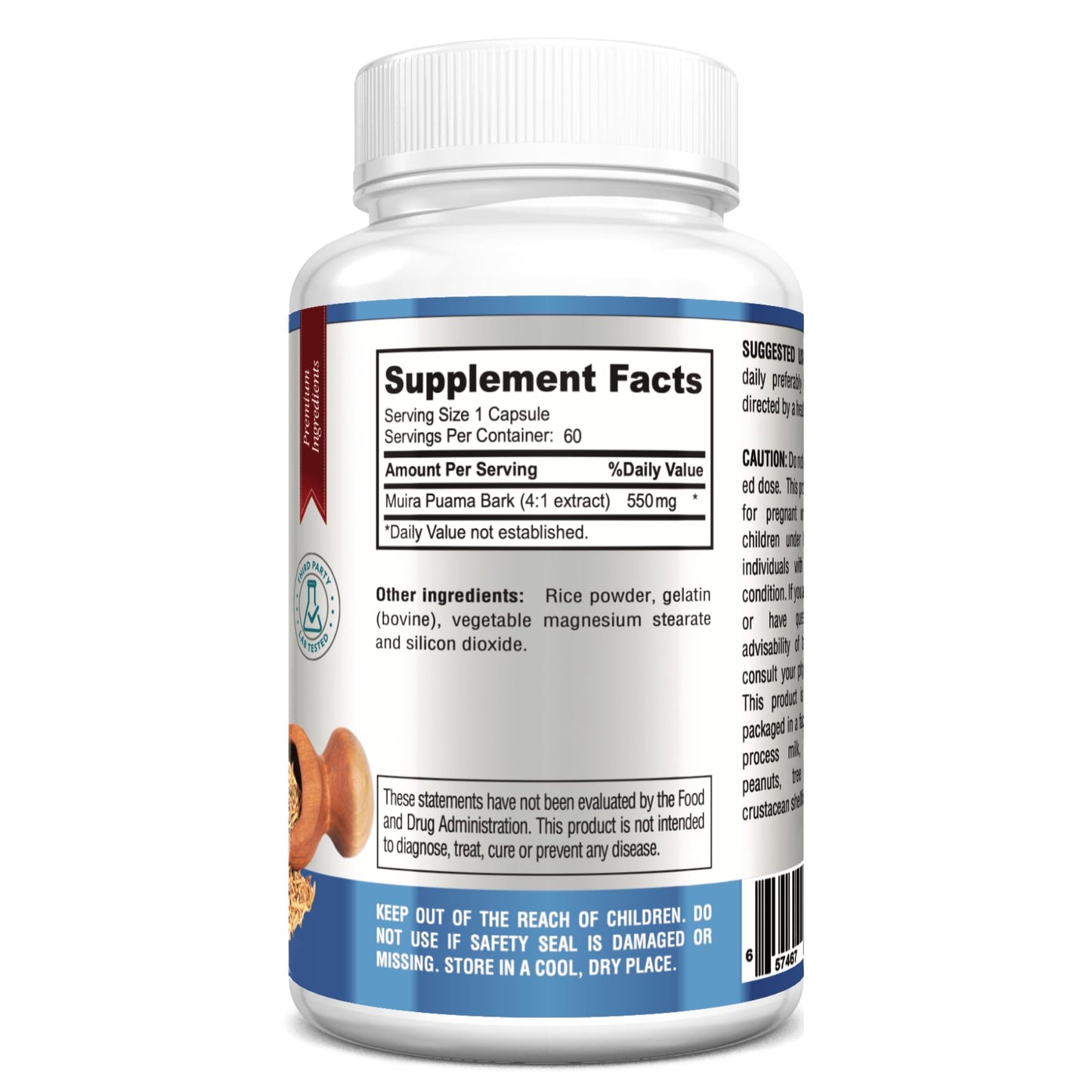 YUMMYVITE Muira Puama 60 Capsules