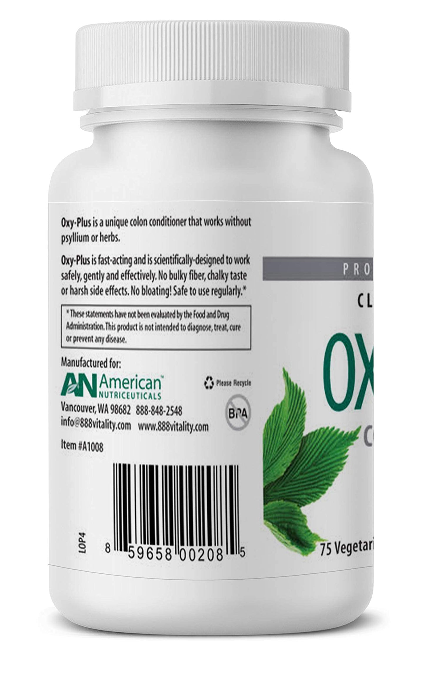 American Nutriceuticals Oxy-Plus Colon Cleanse Detox 75 Capsules