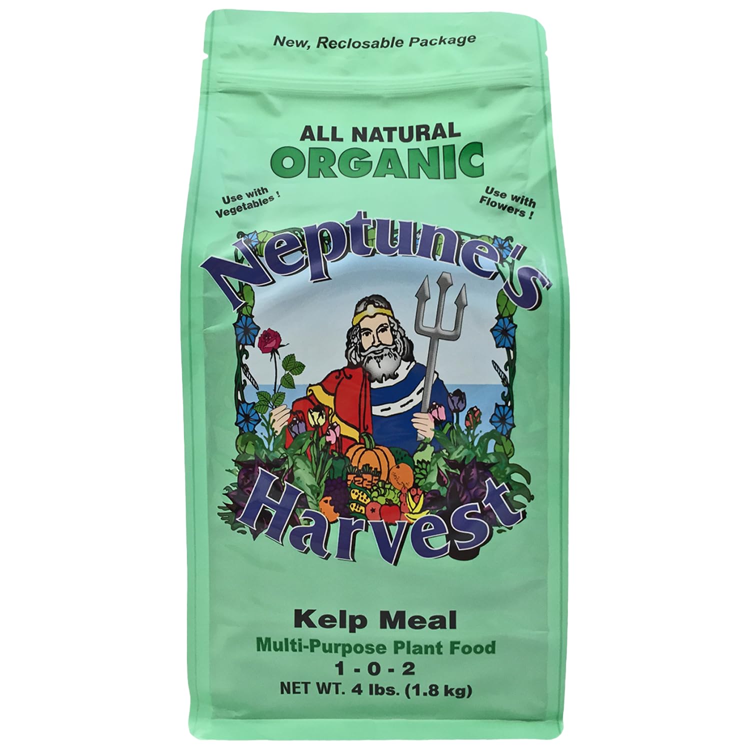 Neptune's Harvest Organic Kelp Meal Plant Food Powder, 4 lb (64 oz)