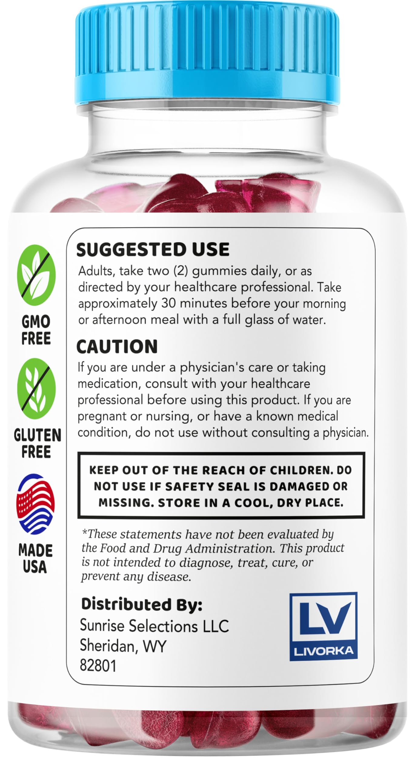 LIVORKA Thrust Maxx Gummies 120 Gummies
