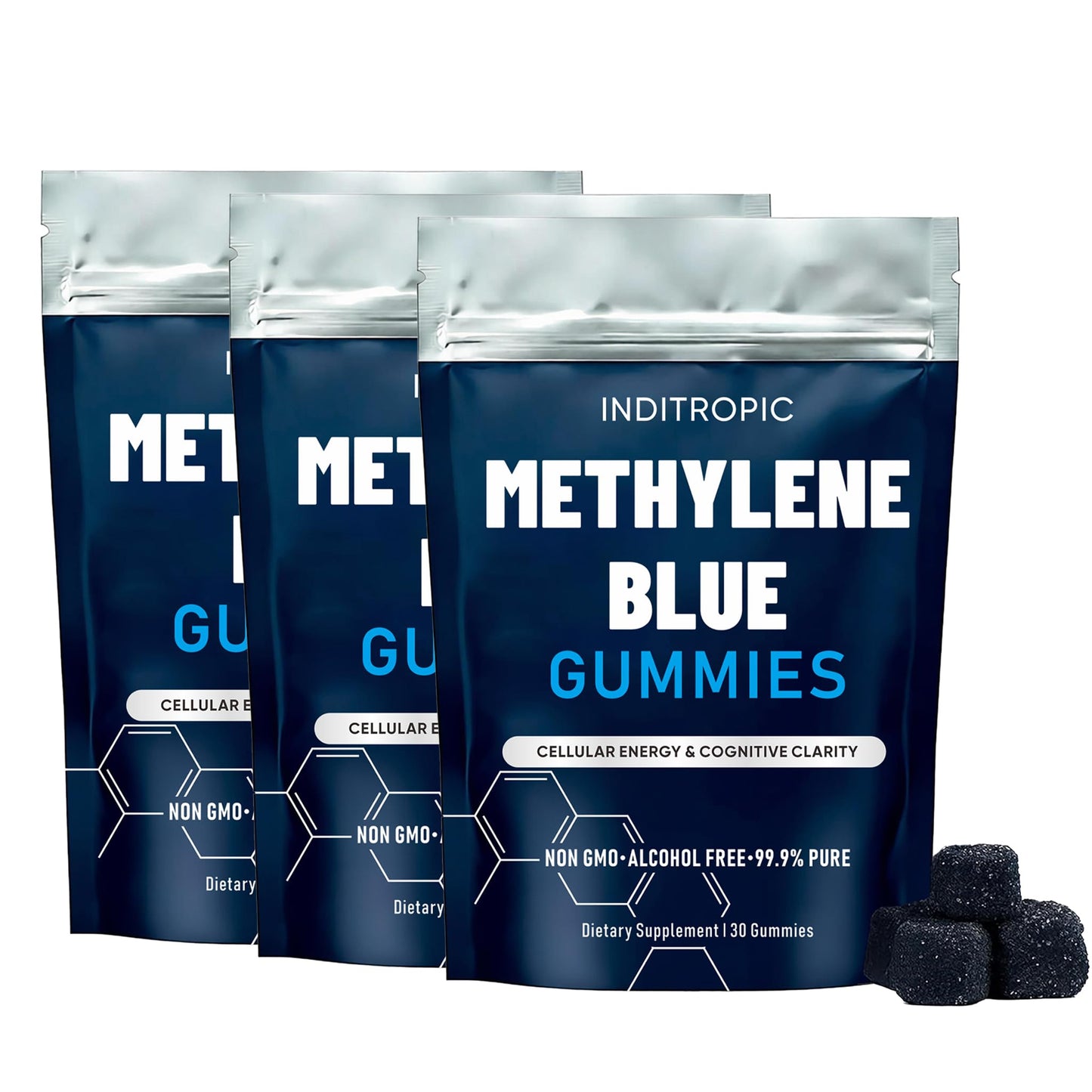 INDITROPIC Methylene Blue, Gummies, 30 Gummies