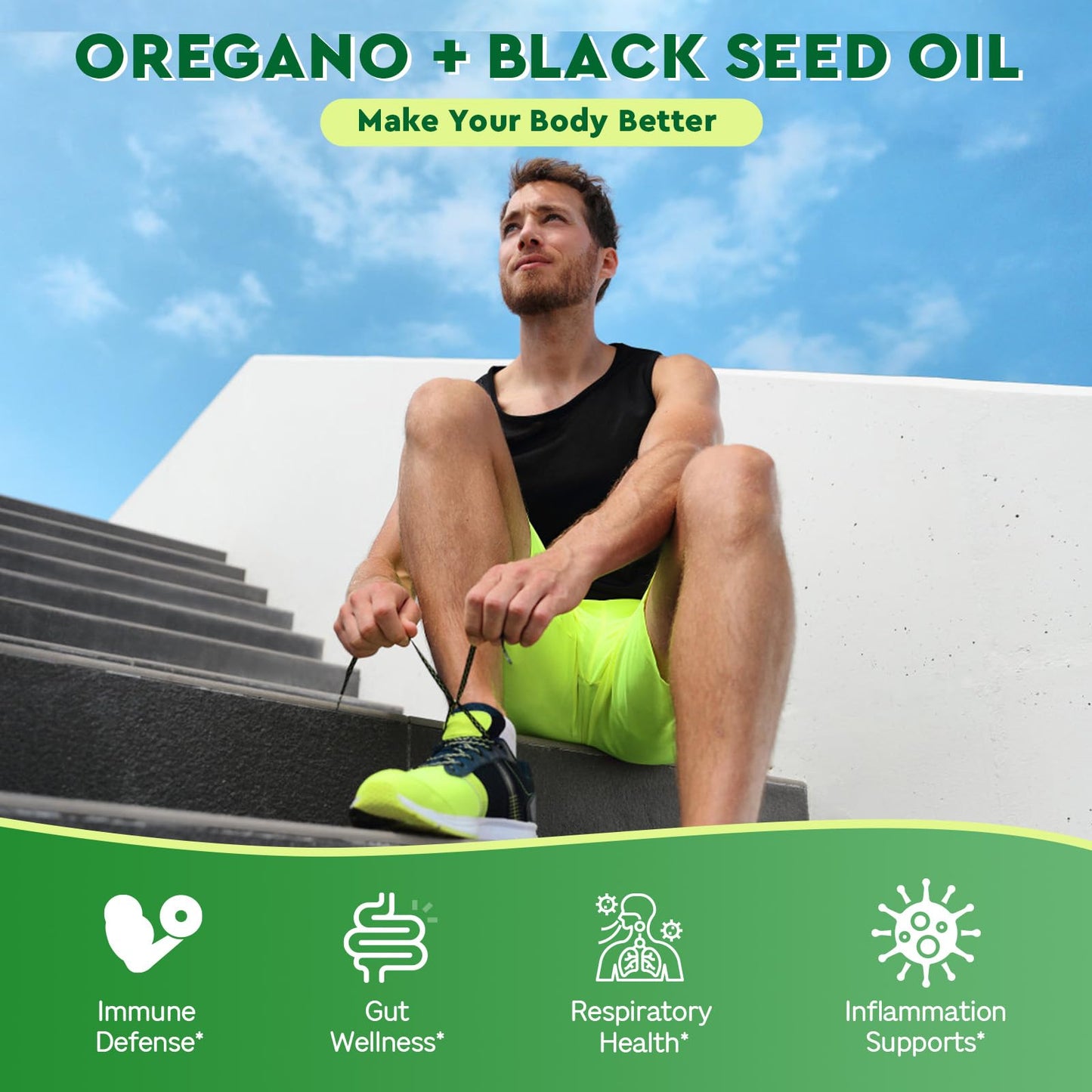 Kcormes Oil Of Oregano with Ethiopian Black Seed Oil 20000mg 120 Capsules