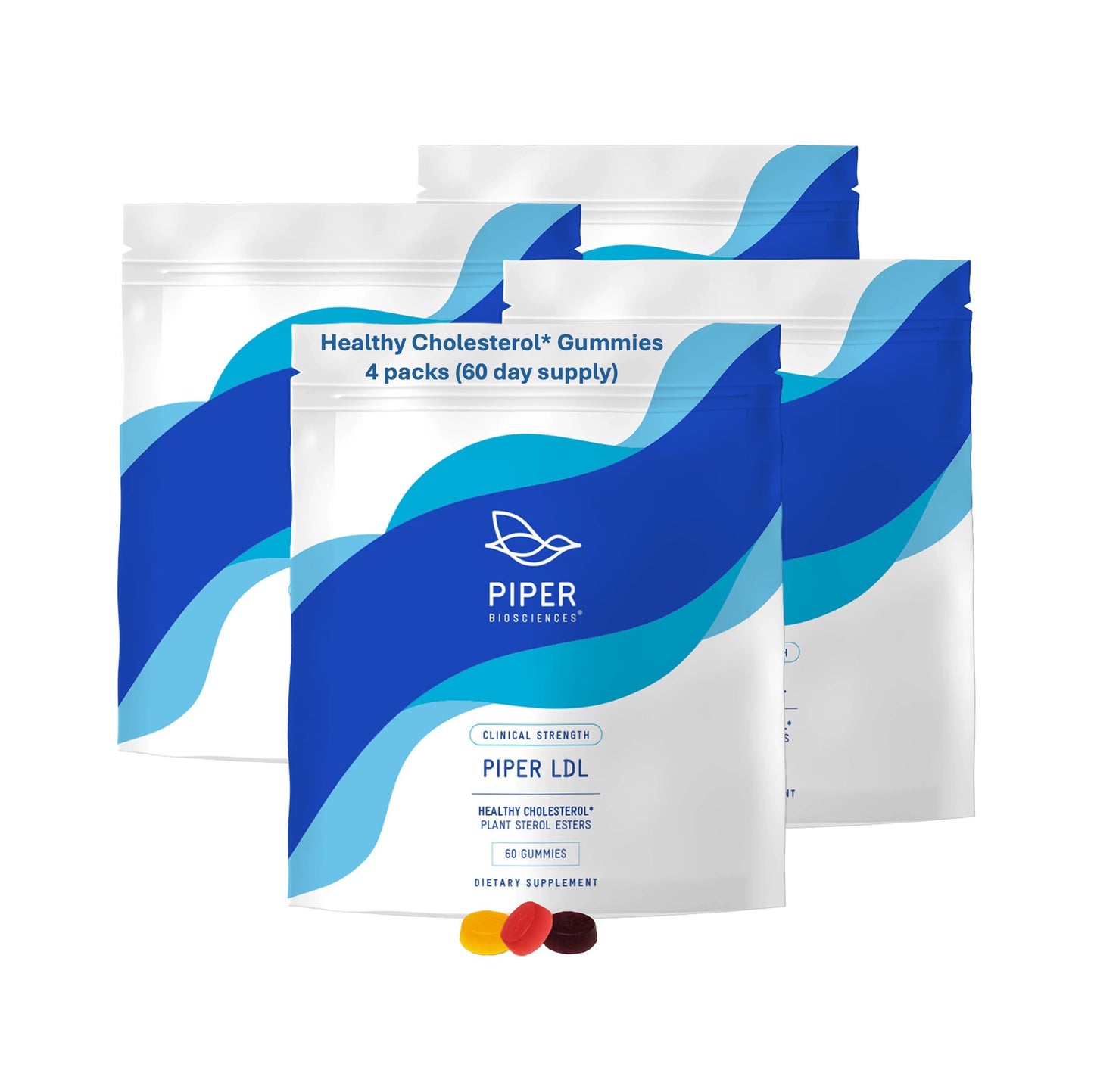 Piper Biosciences Cholesterol Health Gummies, 240 Gummies