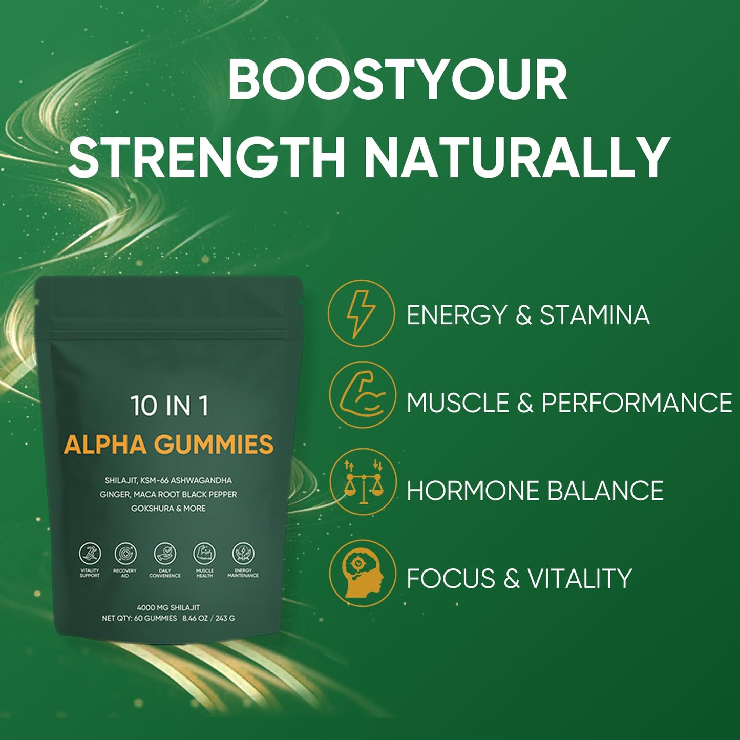 Art anime 10-in-1 Alpha Shilajit Capsule, 1 Count