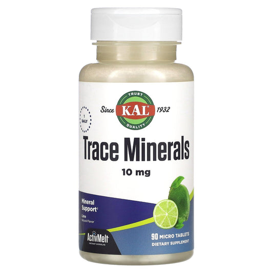 KAL Trace Minerals Tablets, 90 Count