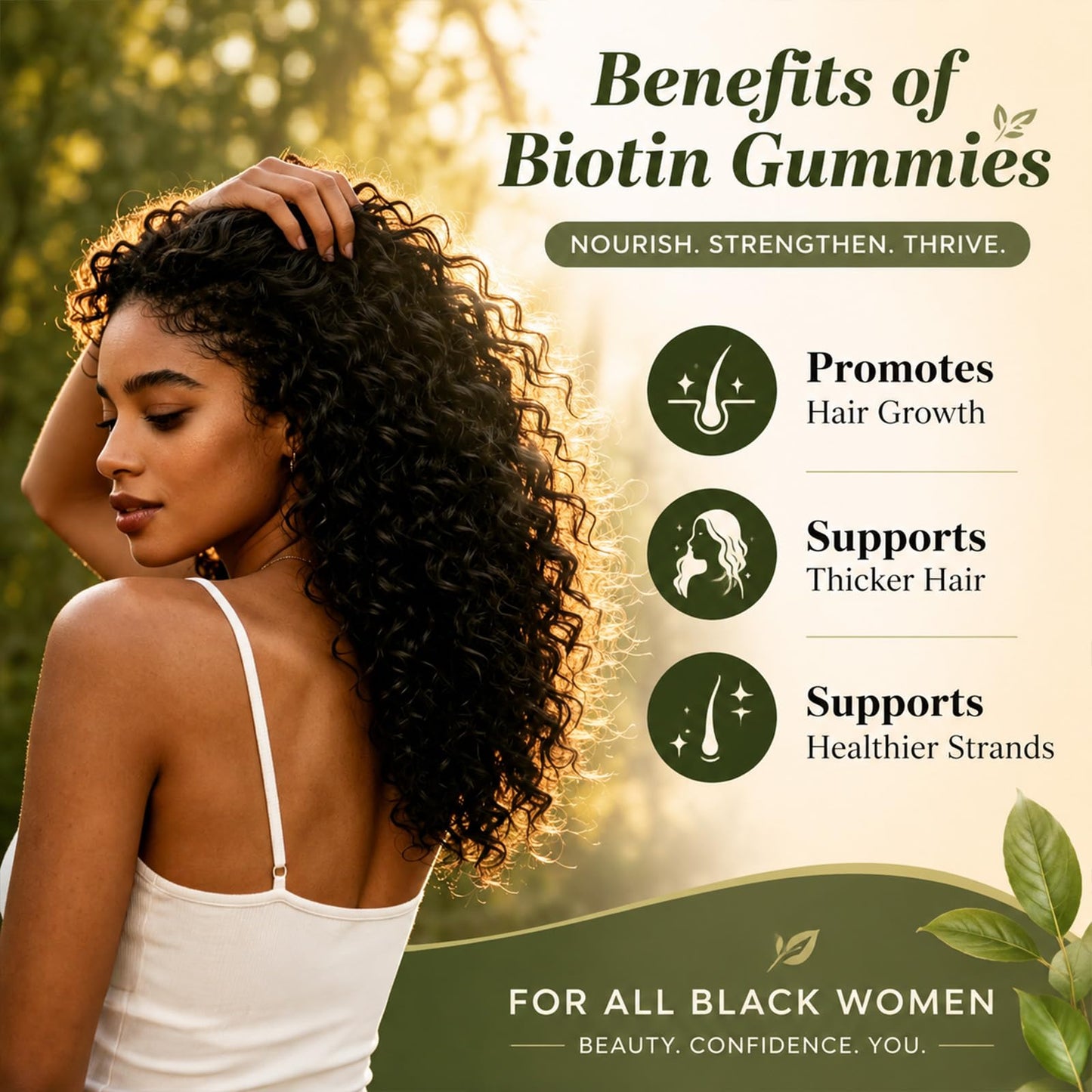 VitalXtra Hair Growth Gummies with Biotin 5000 mcg, 60 Gummies
