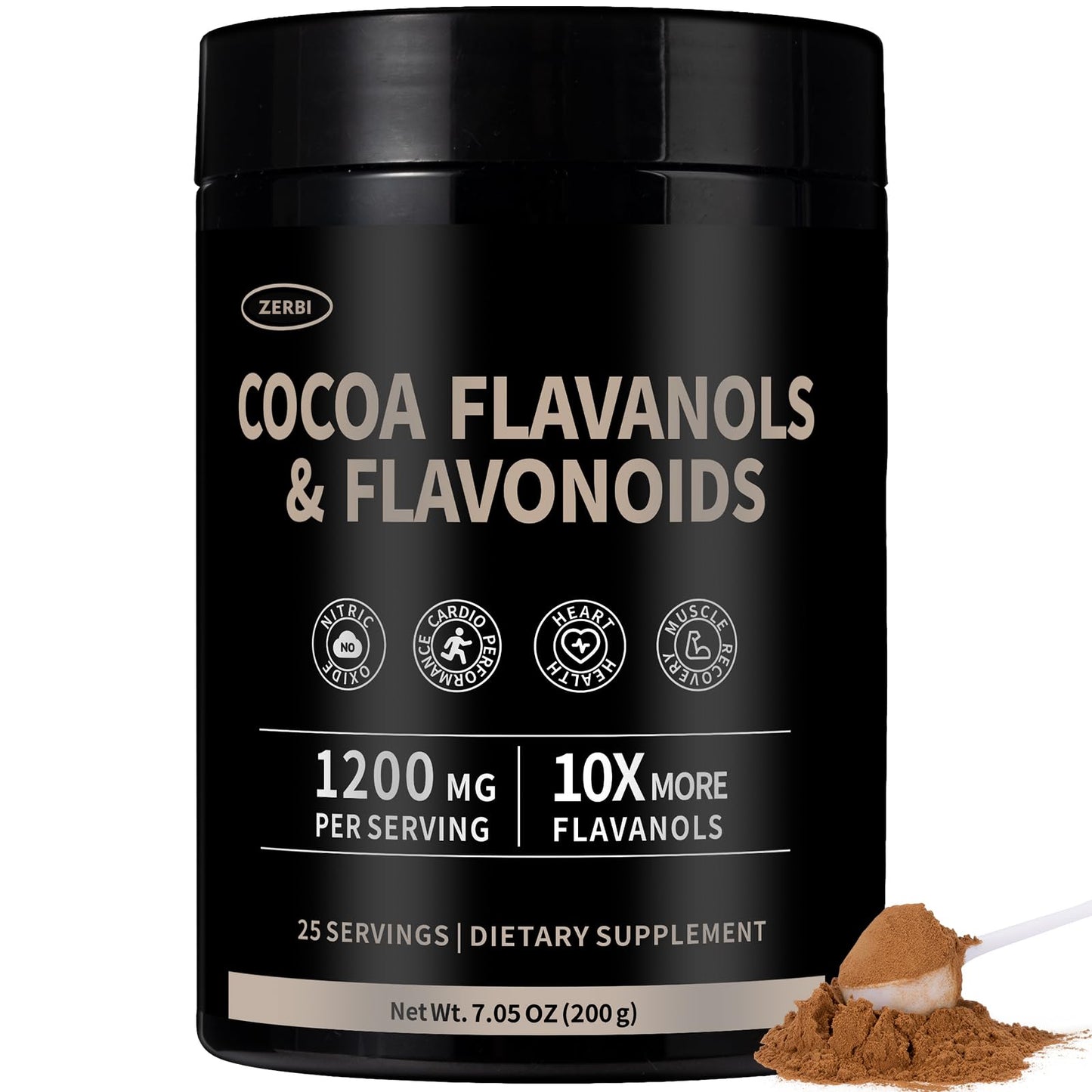 ZERBI High Flavanol Cocoa Powder 7.05