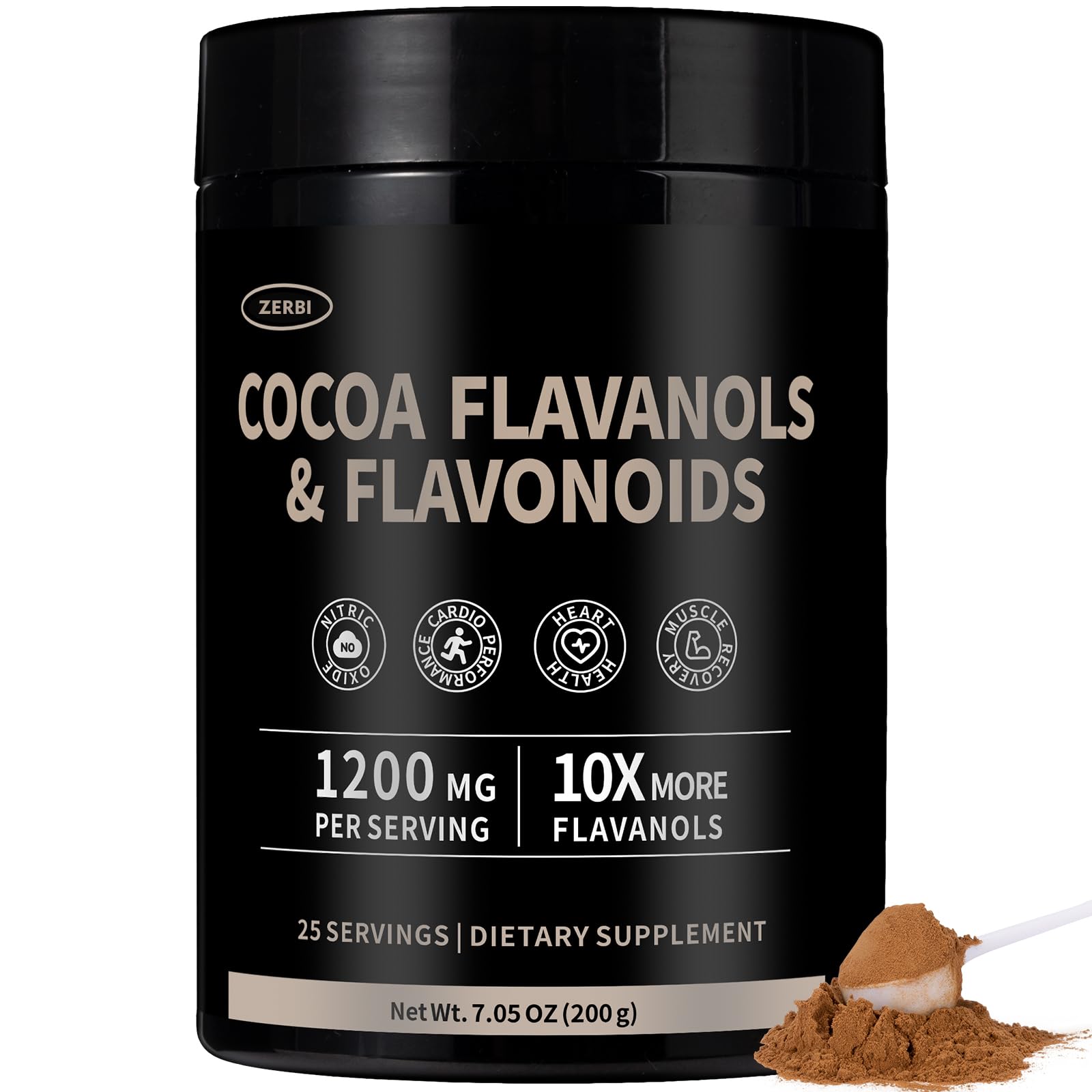 ZERBI High Flavanol Cocoa Powder 7.05