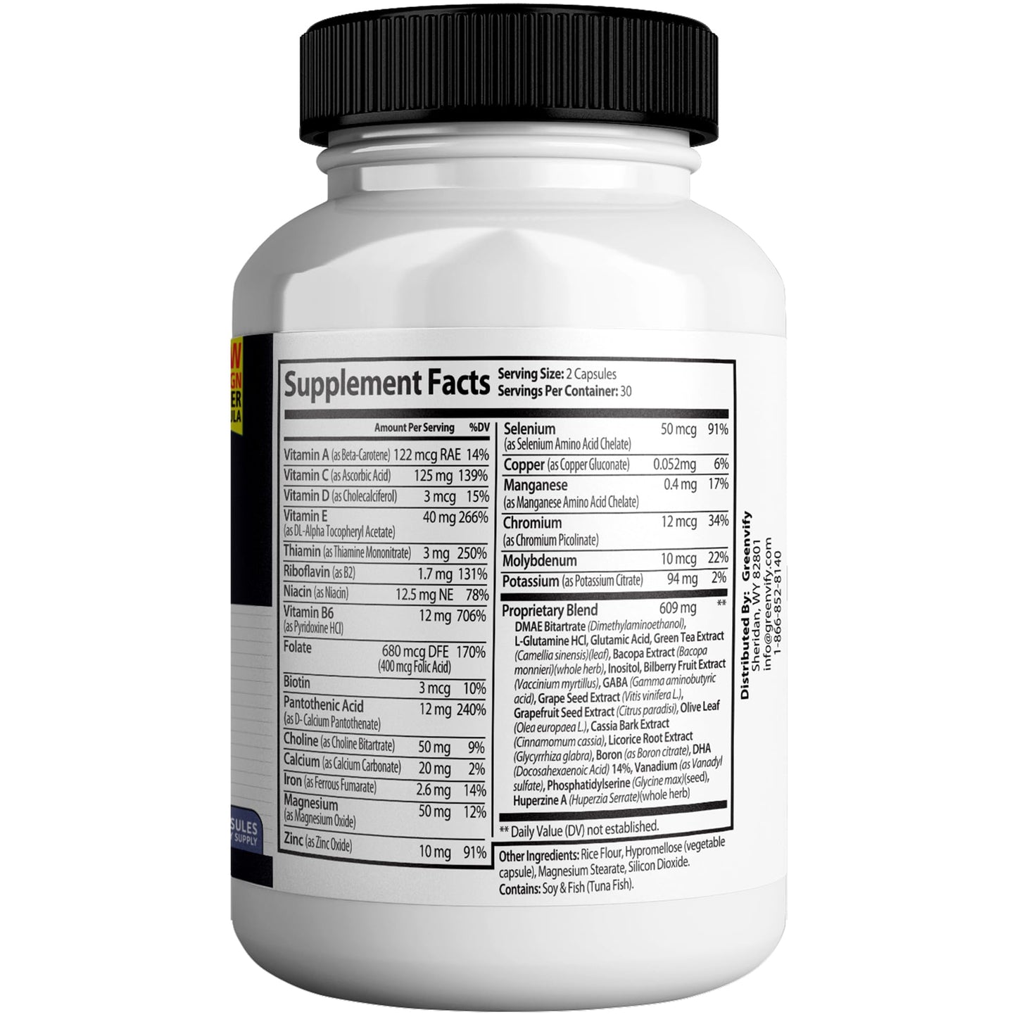 GREENVIFY Brain IQ Zync Max Capsules 120