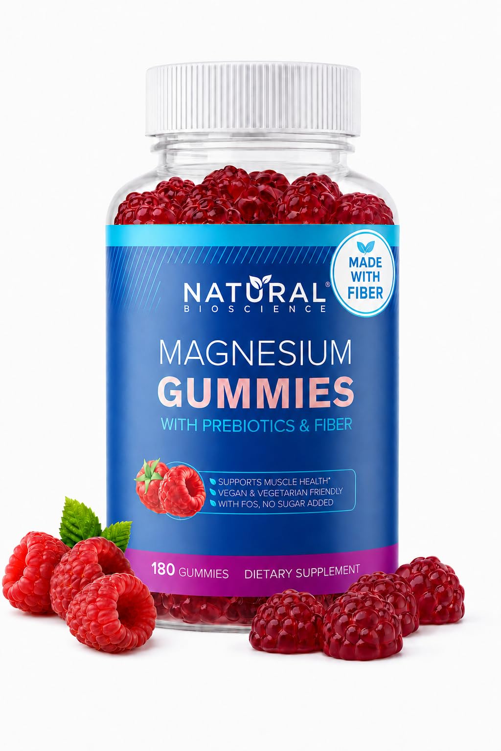 Natural BioScience Magnesium Gummies 180 Count