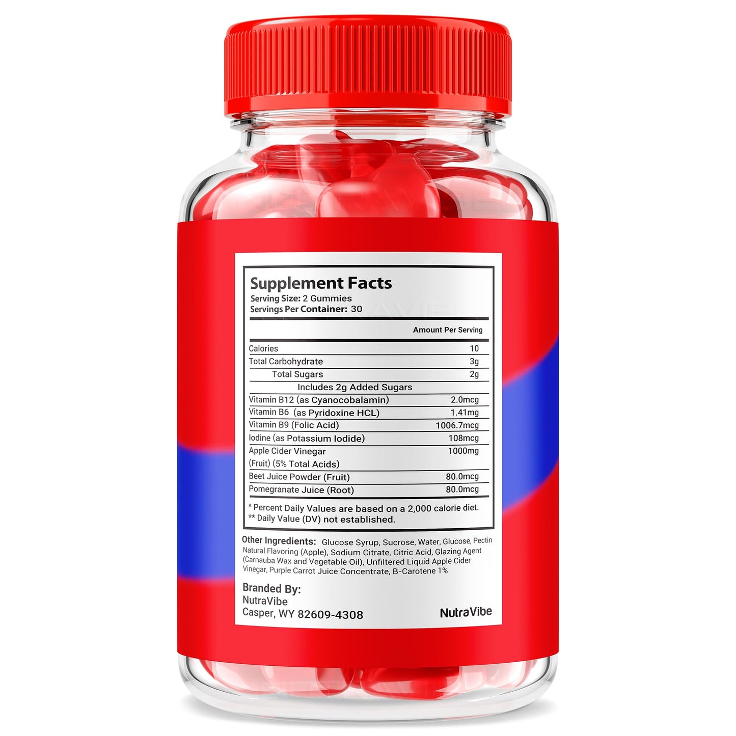 NutraVibe GritWell Gummies 120 Gummies