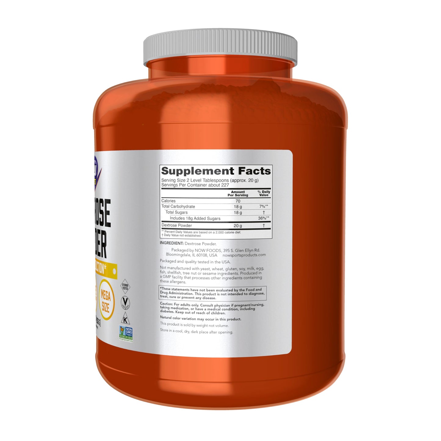 NOW Foods Dextrose Powder 160