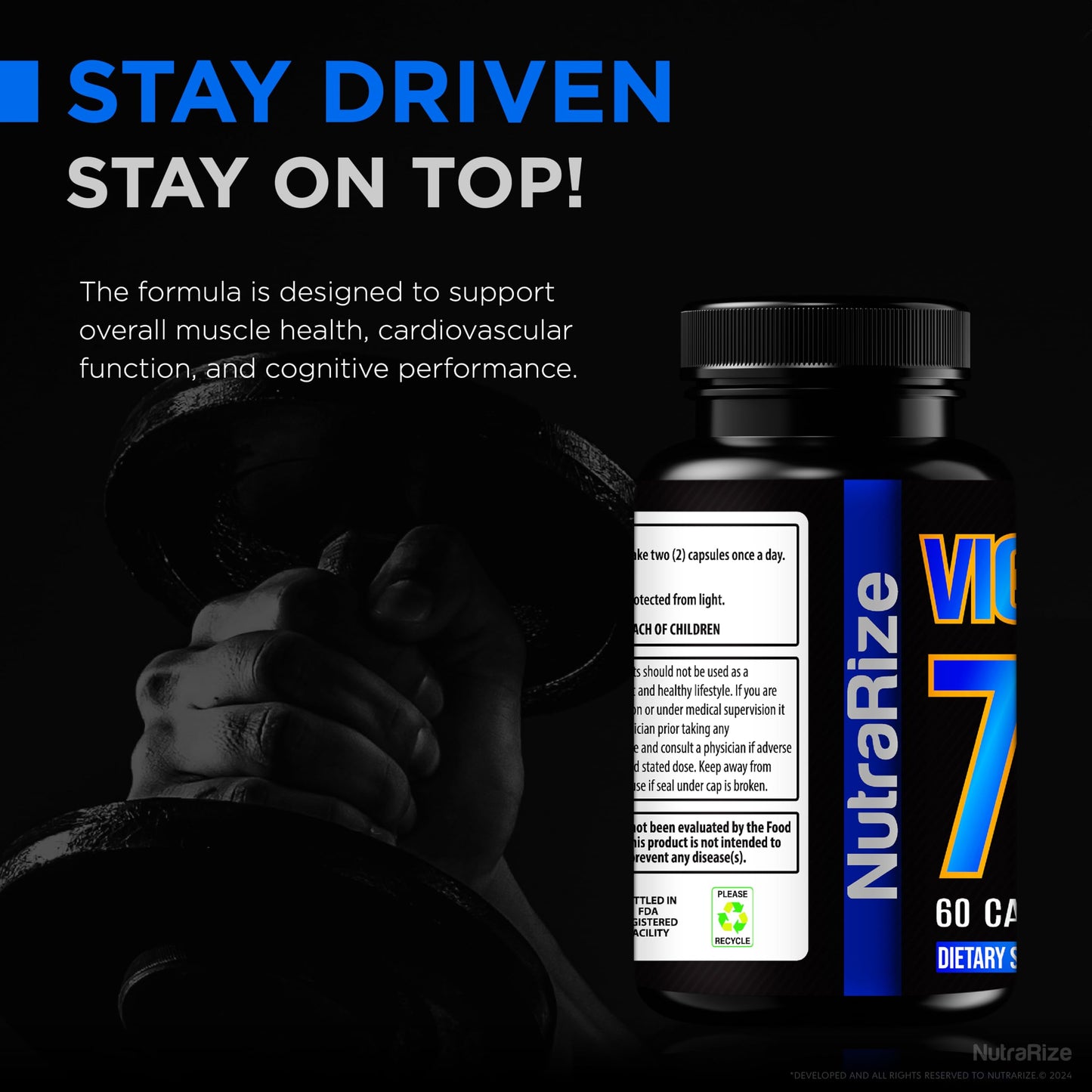 NutraRize Vigor 7X Capsules, 60 Count