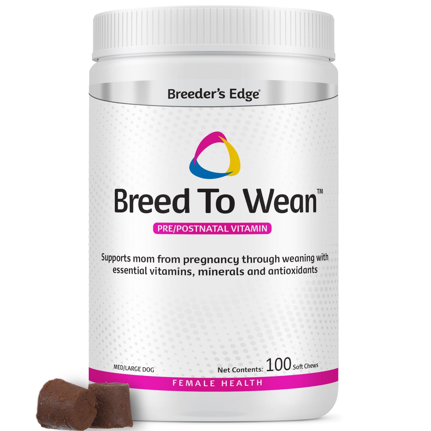 Revival Animal Health Breeder's Edge Breed to Wean Prenatal Vitamin Tablets for Female Dogs & Cats, 100 Count