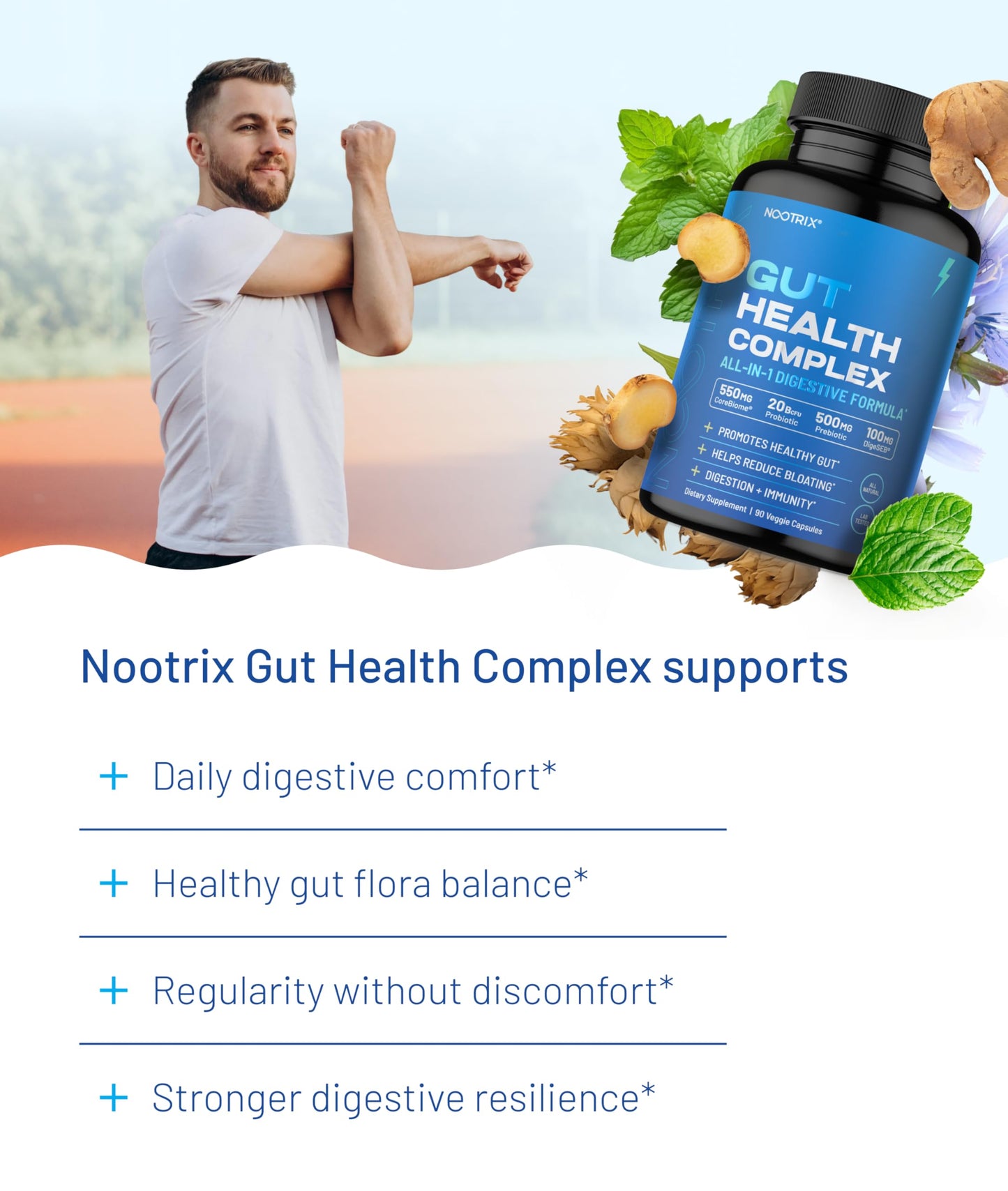 Nootrix Gut Health Complex Supplement Capsules 180