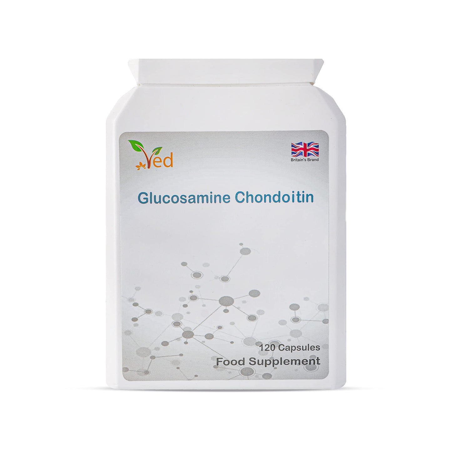 Ved Glucosamine Chondroitin Turmeric Vitamin C Joint Support Supplement, 120 Capsules