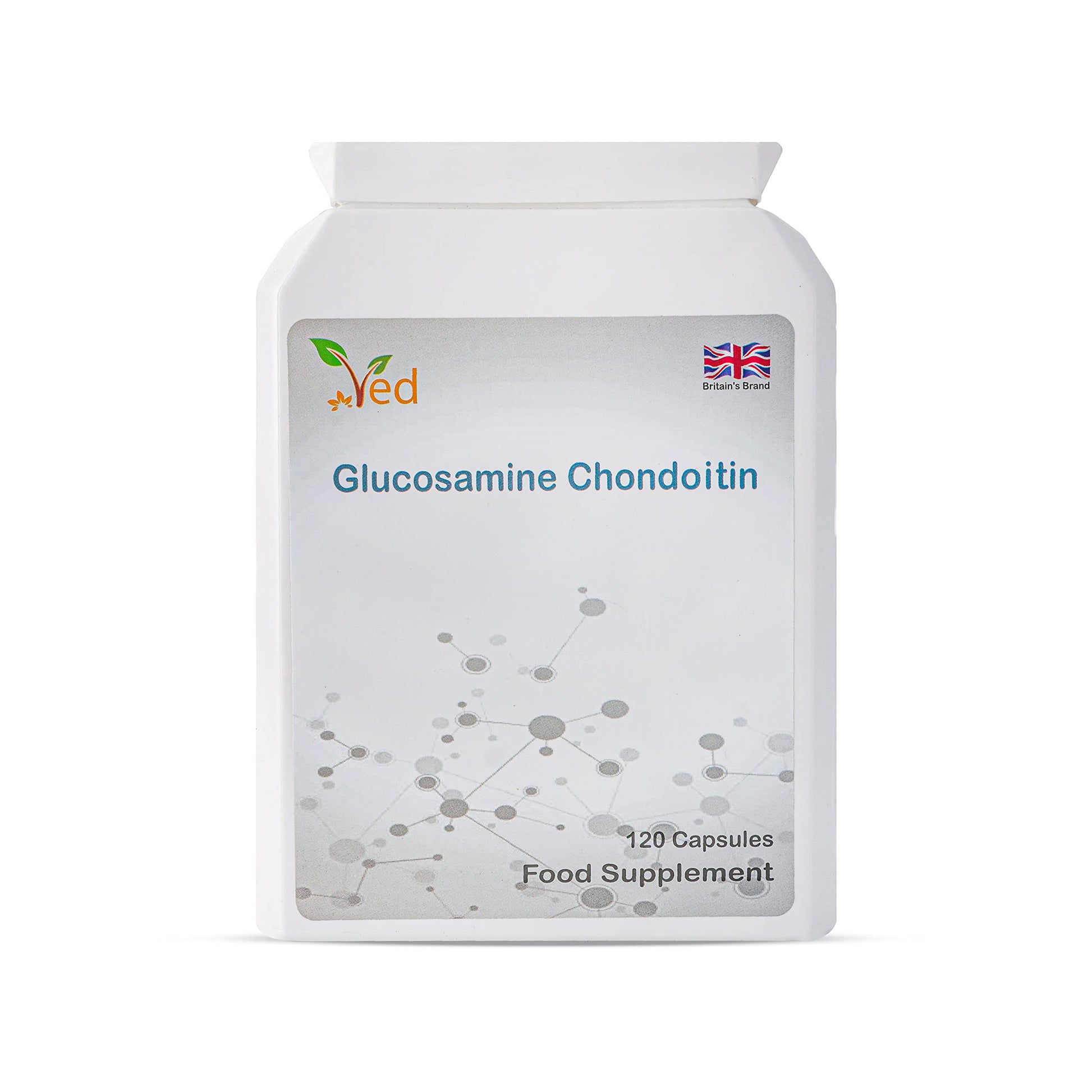 Ved Glucosamine Chondroitin Turmeric Vitamin C Joint Support Supplement, 120 Capsules