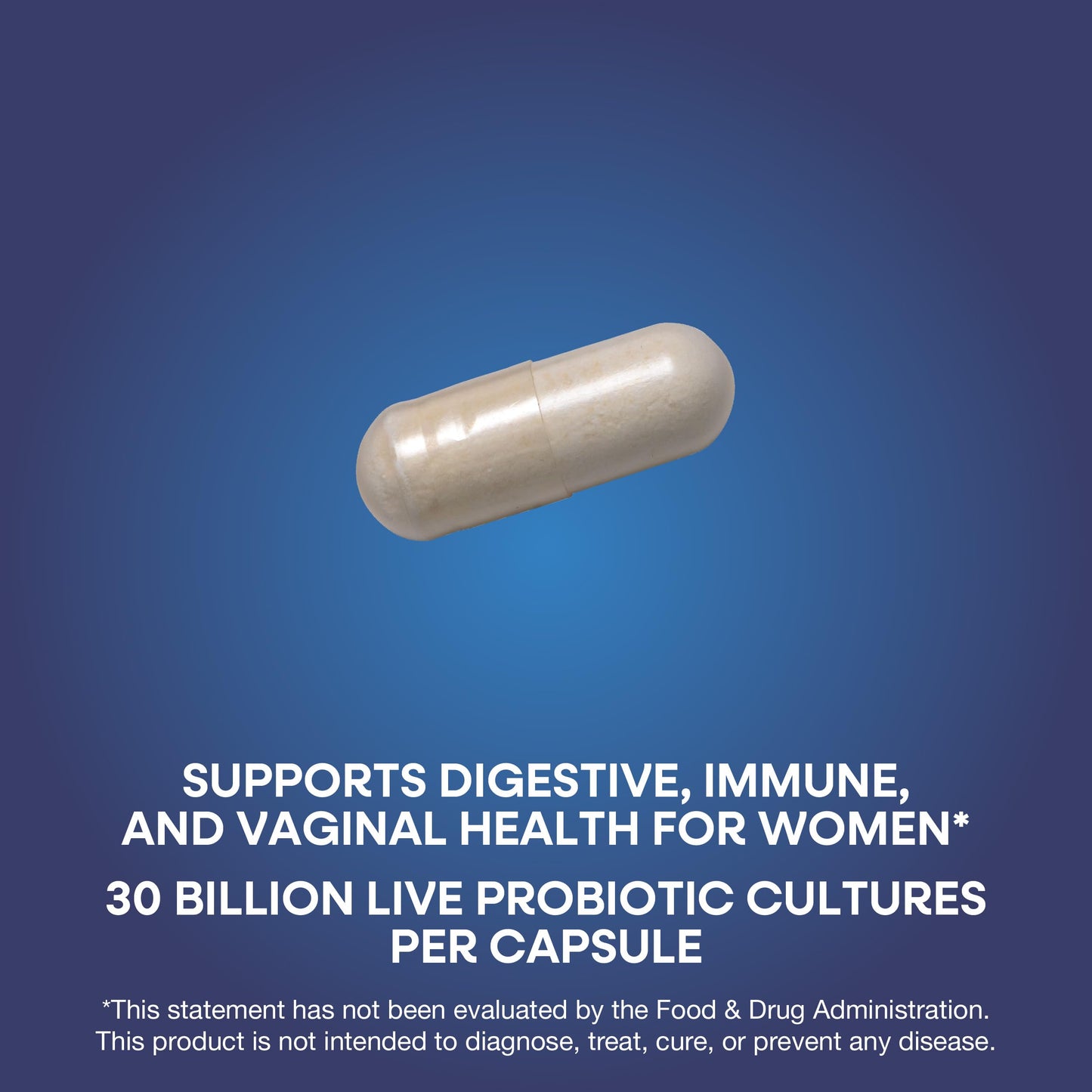 Nature's Way Fortify Women’s Probiotic 30 Billion CFU, Daily Multi-Strain Probiotic for Digestive, Vaginal, and Immune Support, Once-Daily Capsule, 30 Capsules