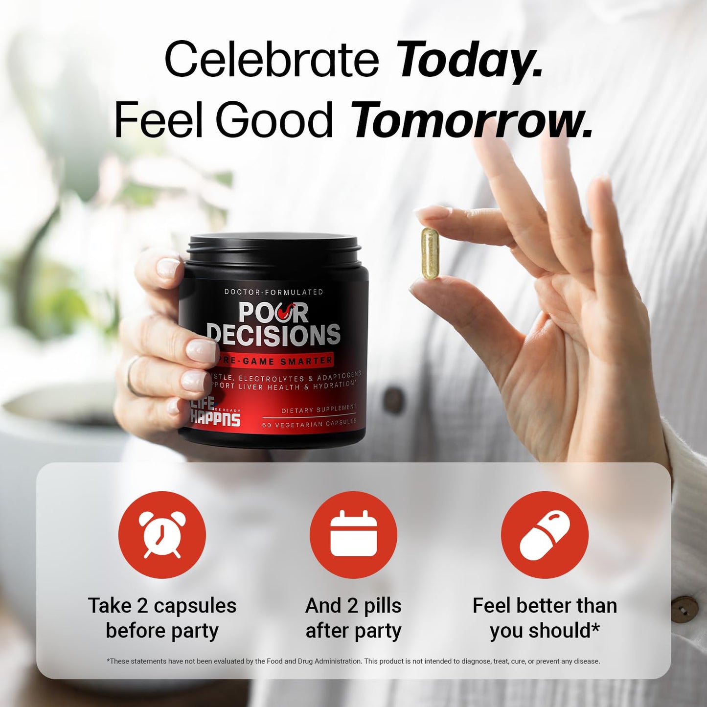 LIFE HAPPNS BE READY Liver Support & Recovery Capsule 60 Count