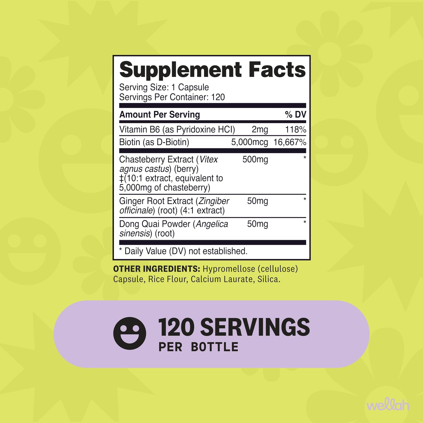 Wellah Chasteberry for Women 120 Capsules