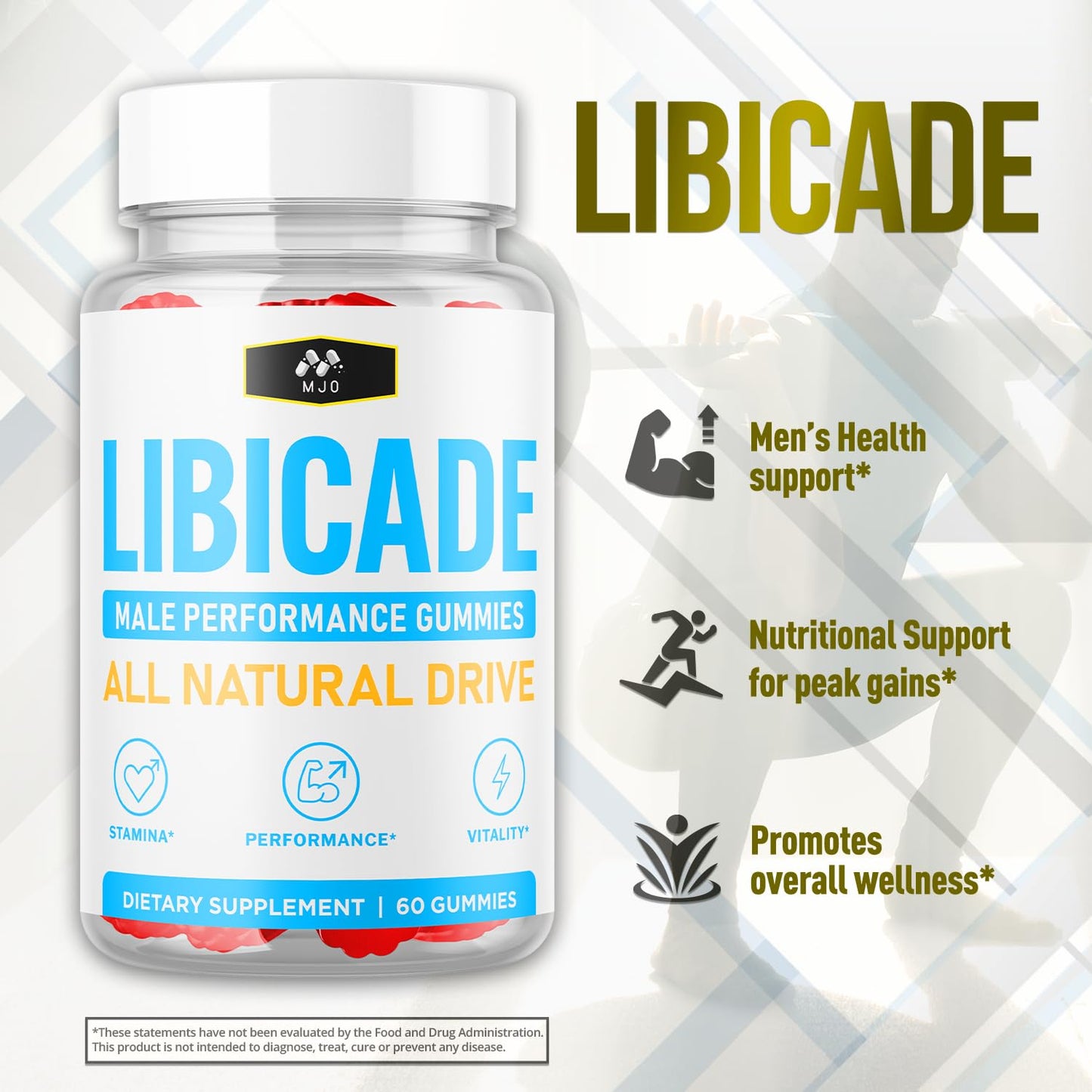 MJO Libicade Gummies 120 Gummies