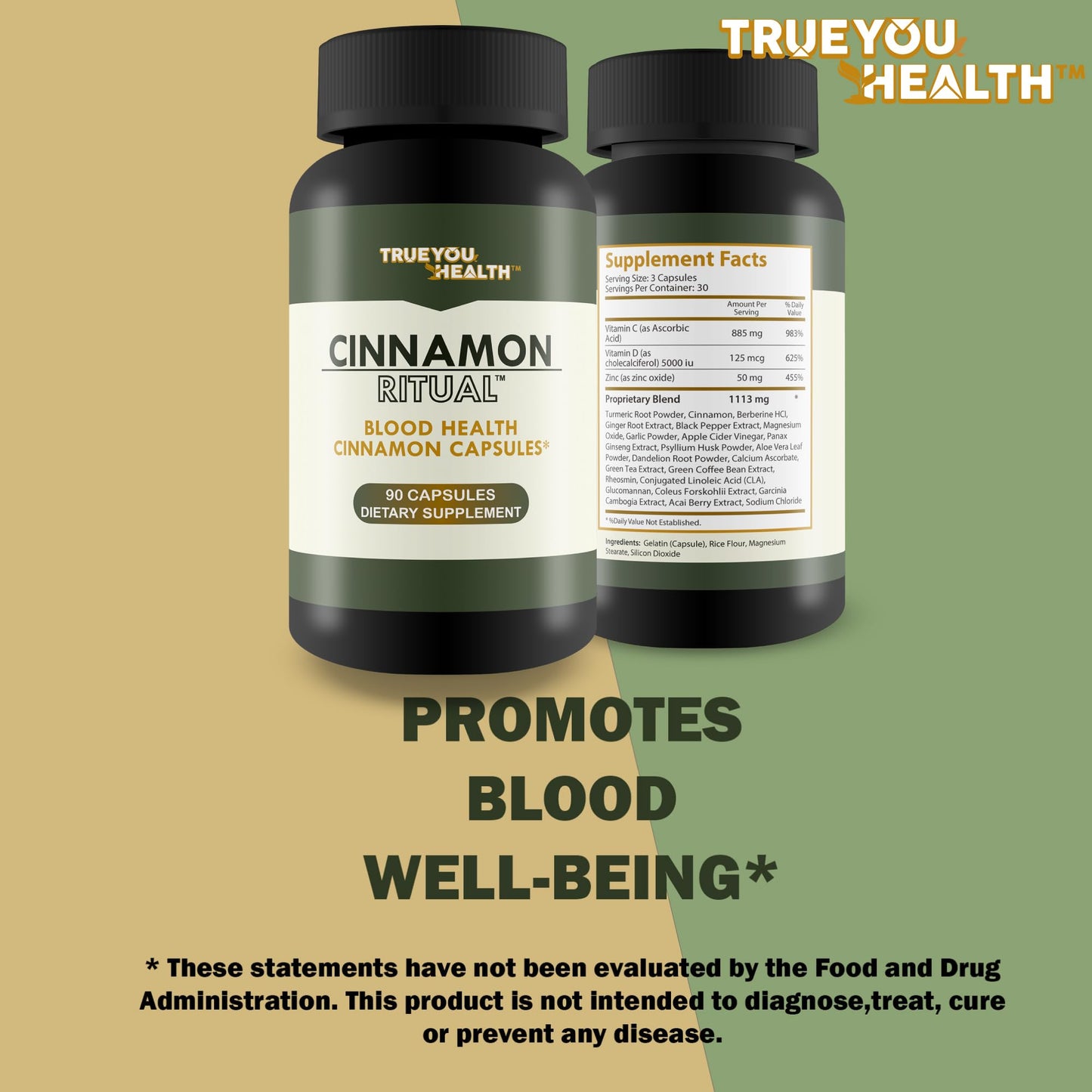 True You Health Cinnamon Ritual Capsule 90 Count