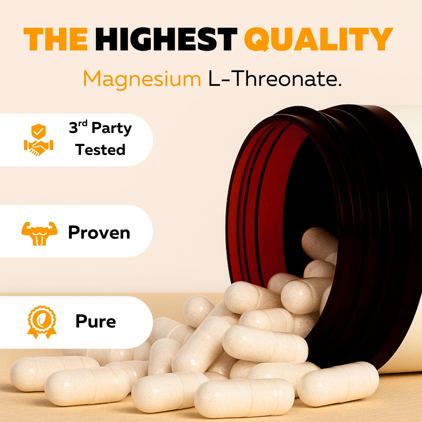 Vocks Magnesium L-Threonate 2000 mg Capsule 90 Count