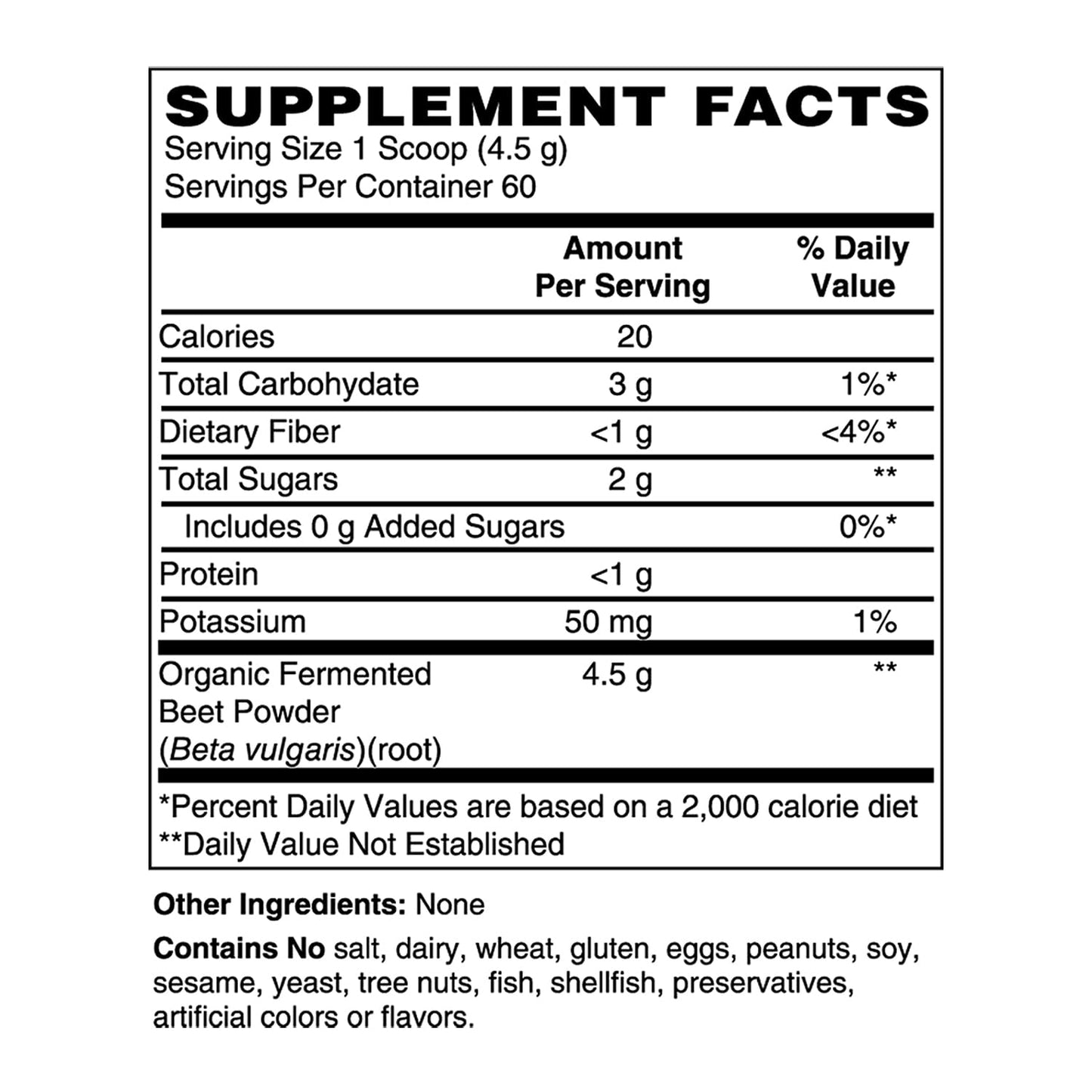 Holly Hill Health Foods Fermented Whole Food Organic Beets Powder 9.52 Ounces