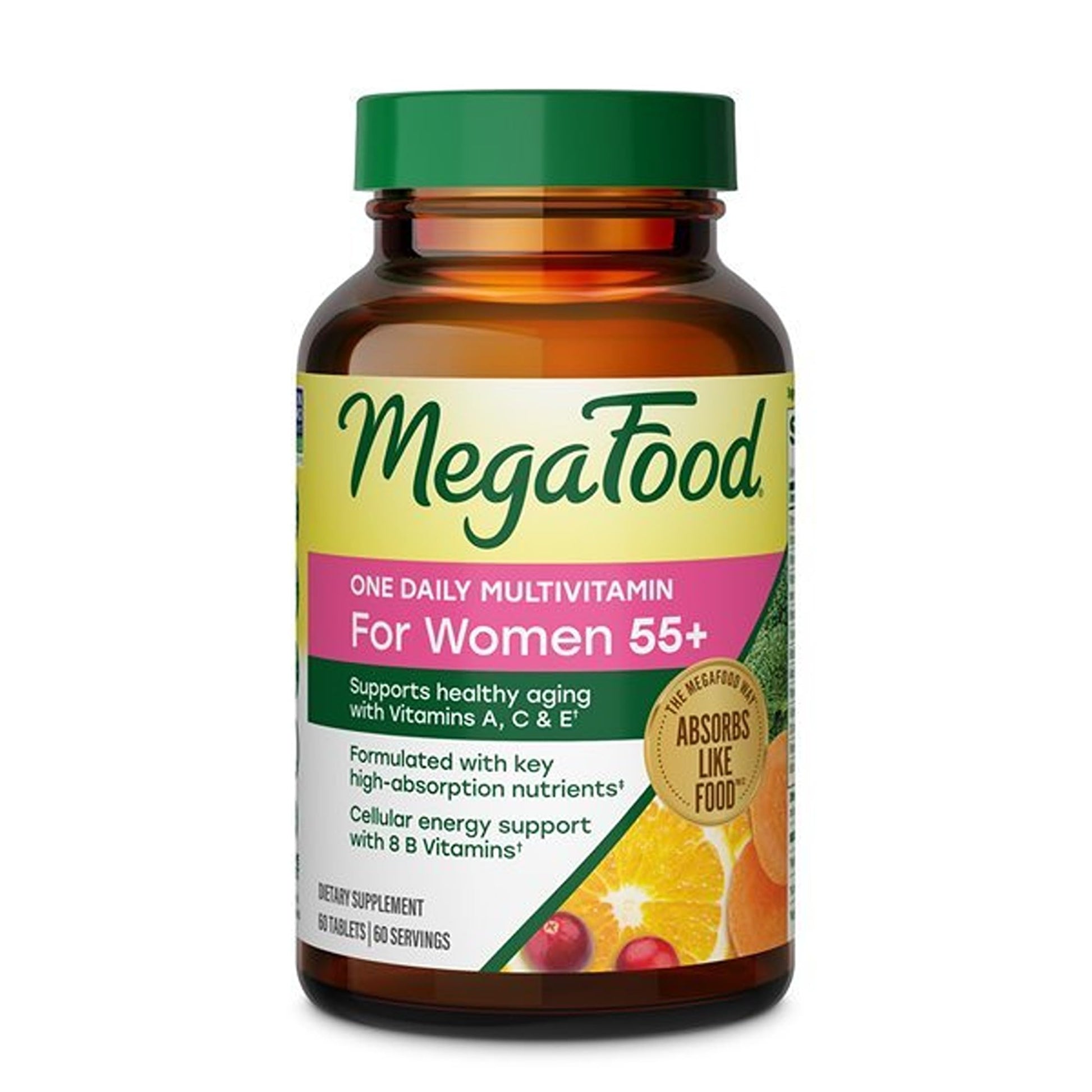 MegaFood One Daily Multivitamin for Women 55+ with 19 Nutrients 60 Tablets