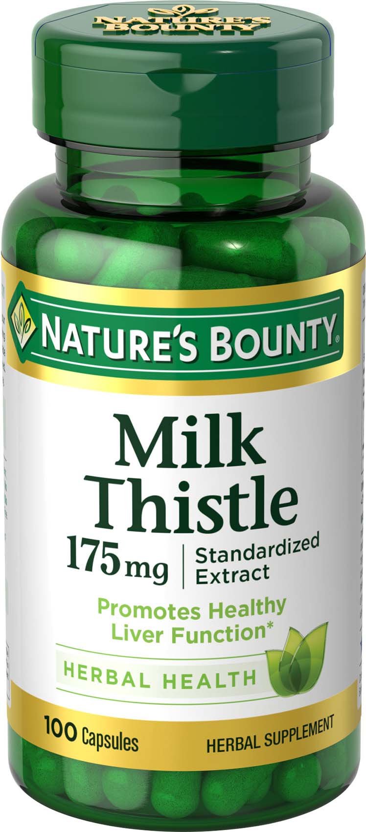 Nature's Bounty Milk Thistle 175mg 100 Capsules