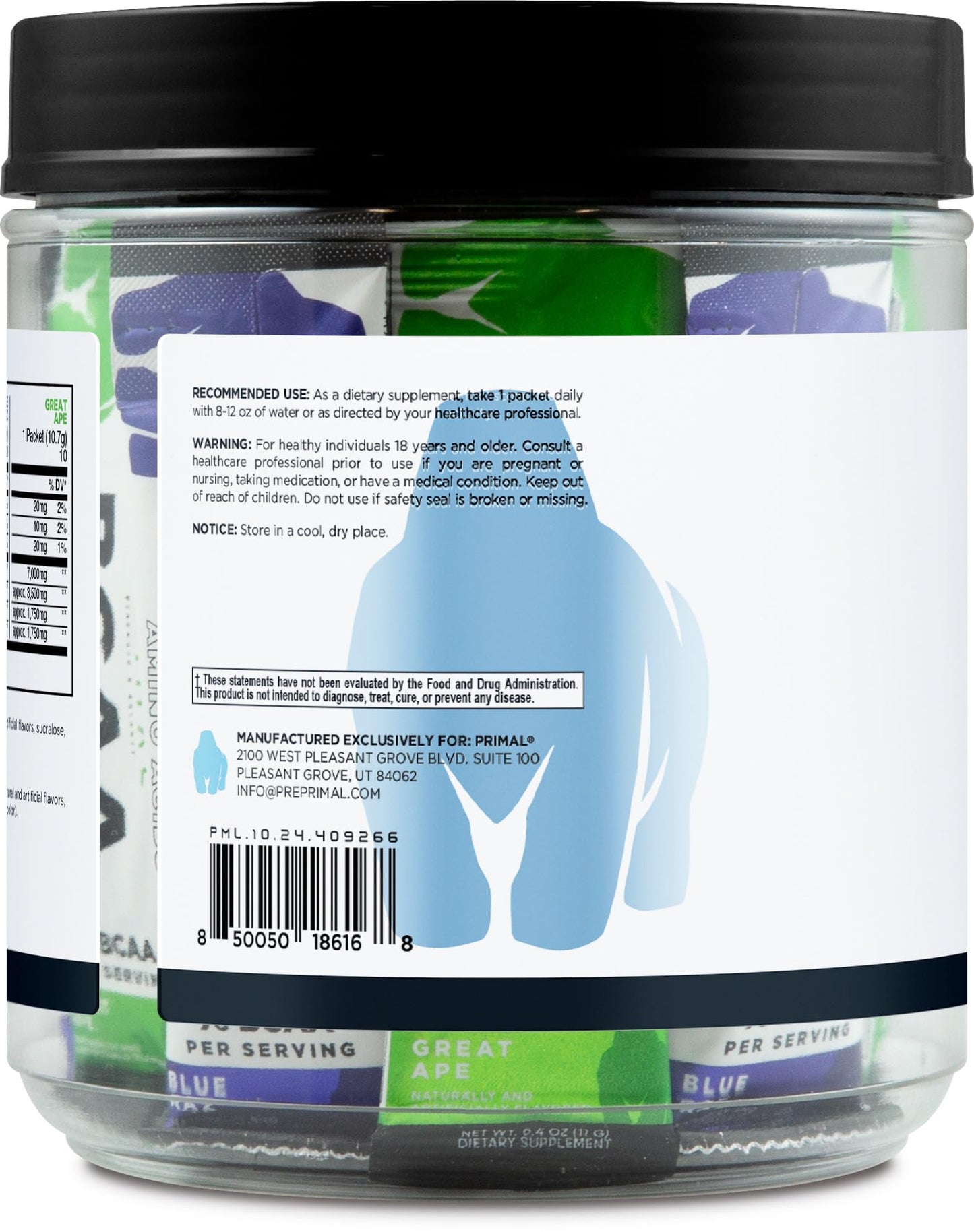 Primal BCAA Powder 7.5 Ounce