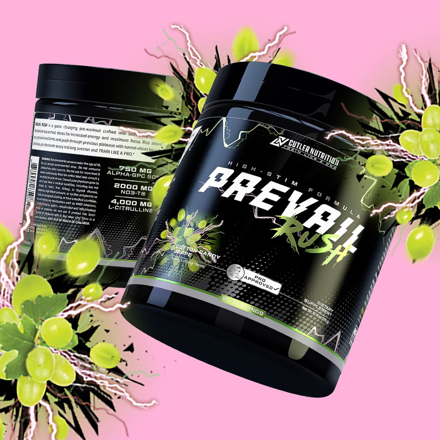 Cutler Nutrition Prevail Rush Preworkout Powder 9.74 oz