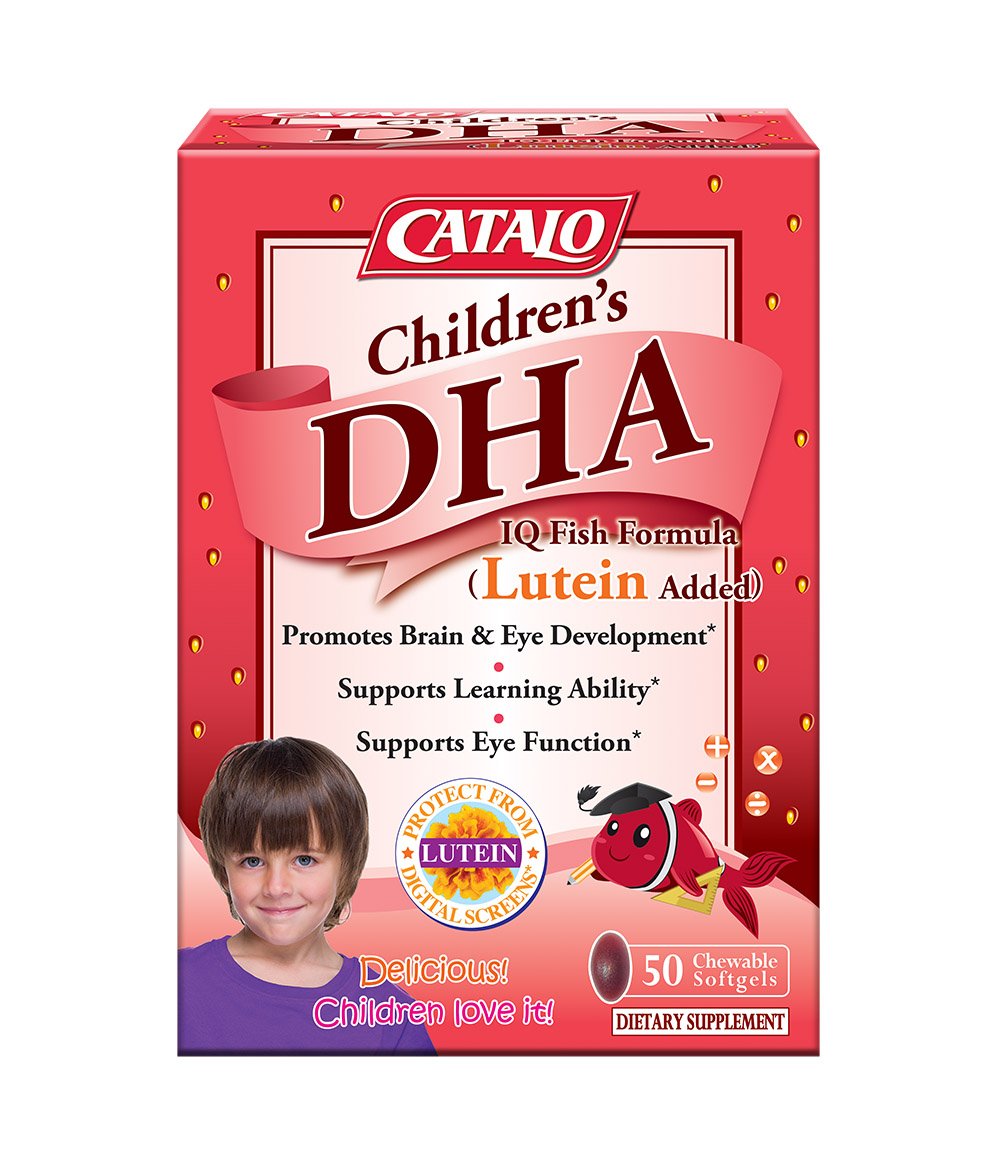 CATALO Children's DHA IQ Formula with Lutein Chewable 50 Count