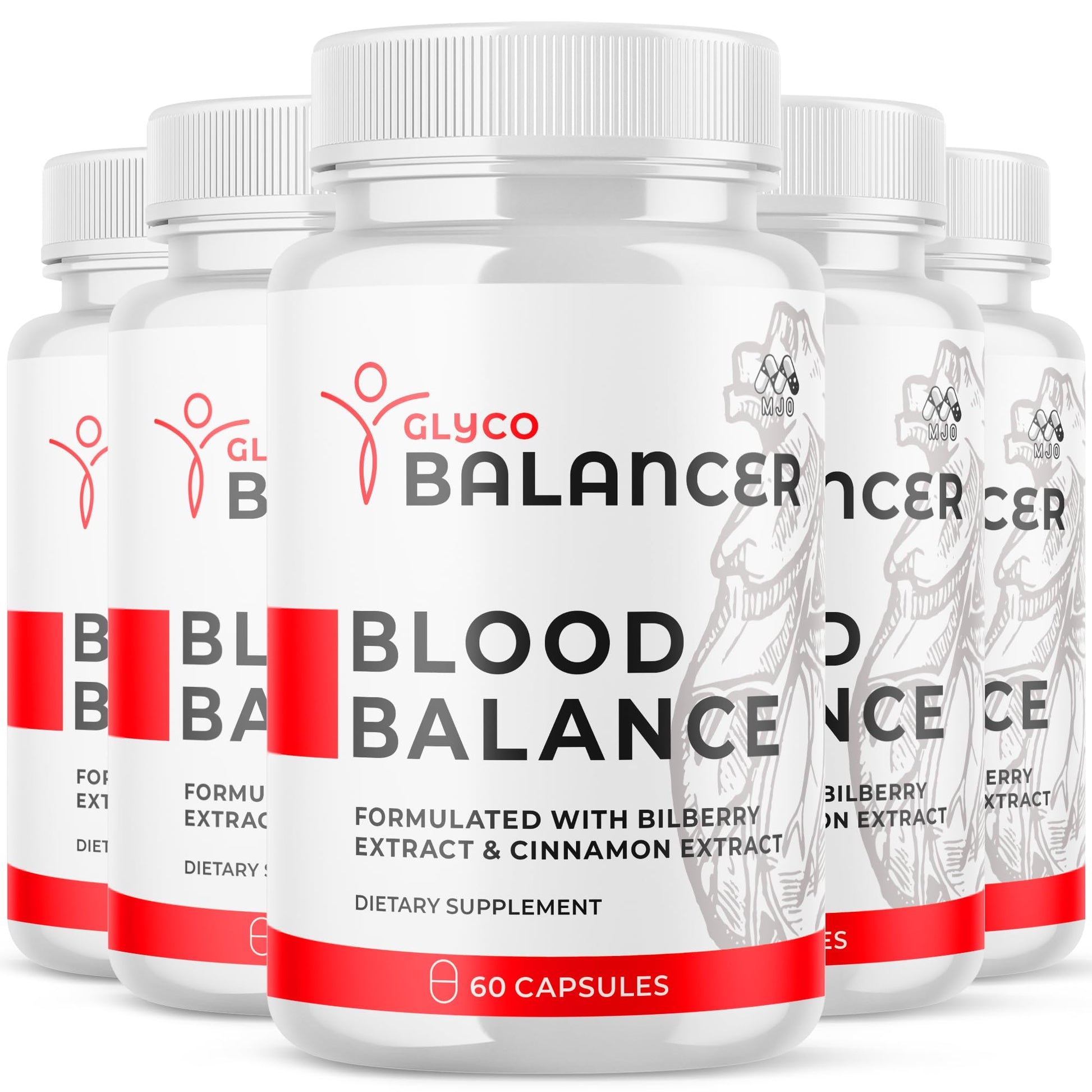 MJO Glyco Balancer Capsules, 300 Capsules
