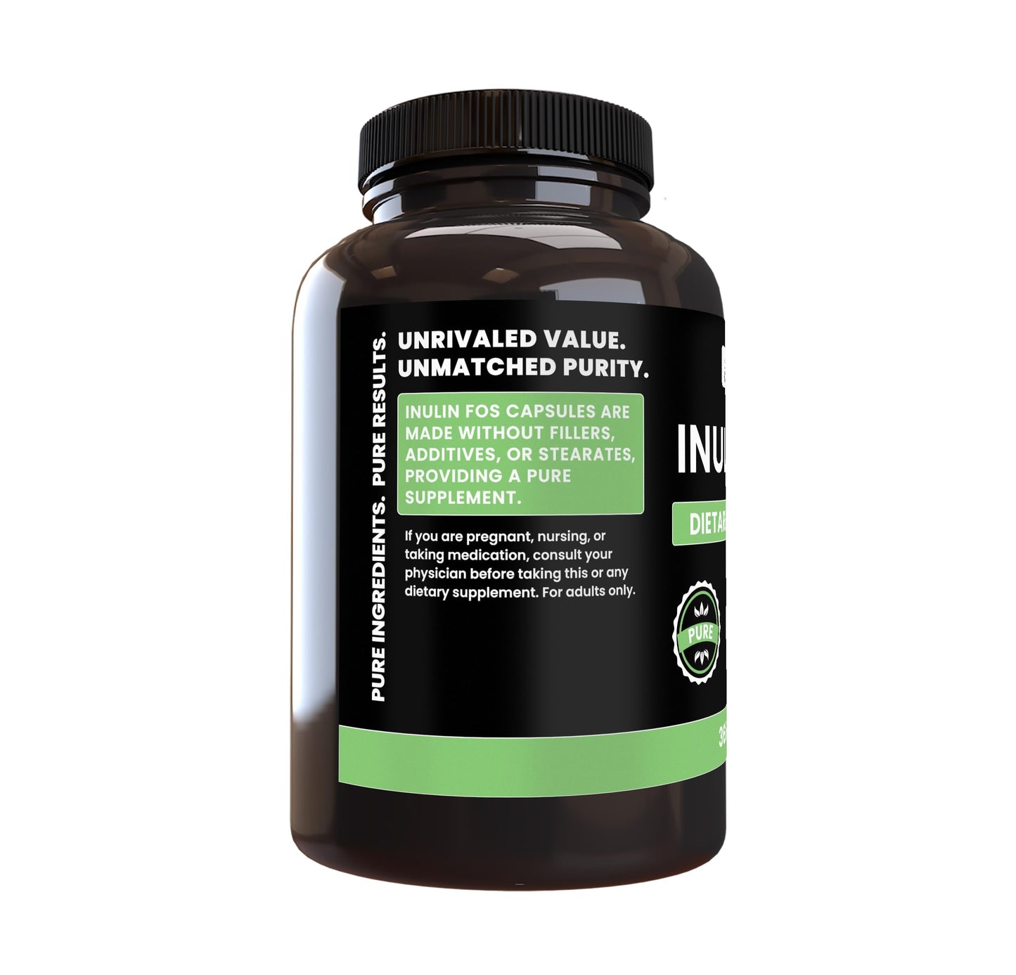PURE ORIGINAL INGREDIENTS Inulin Capsule 365 Count