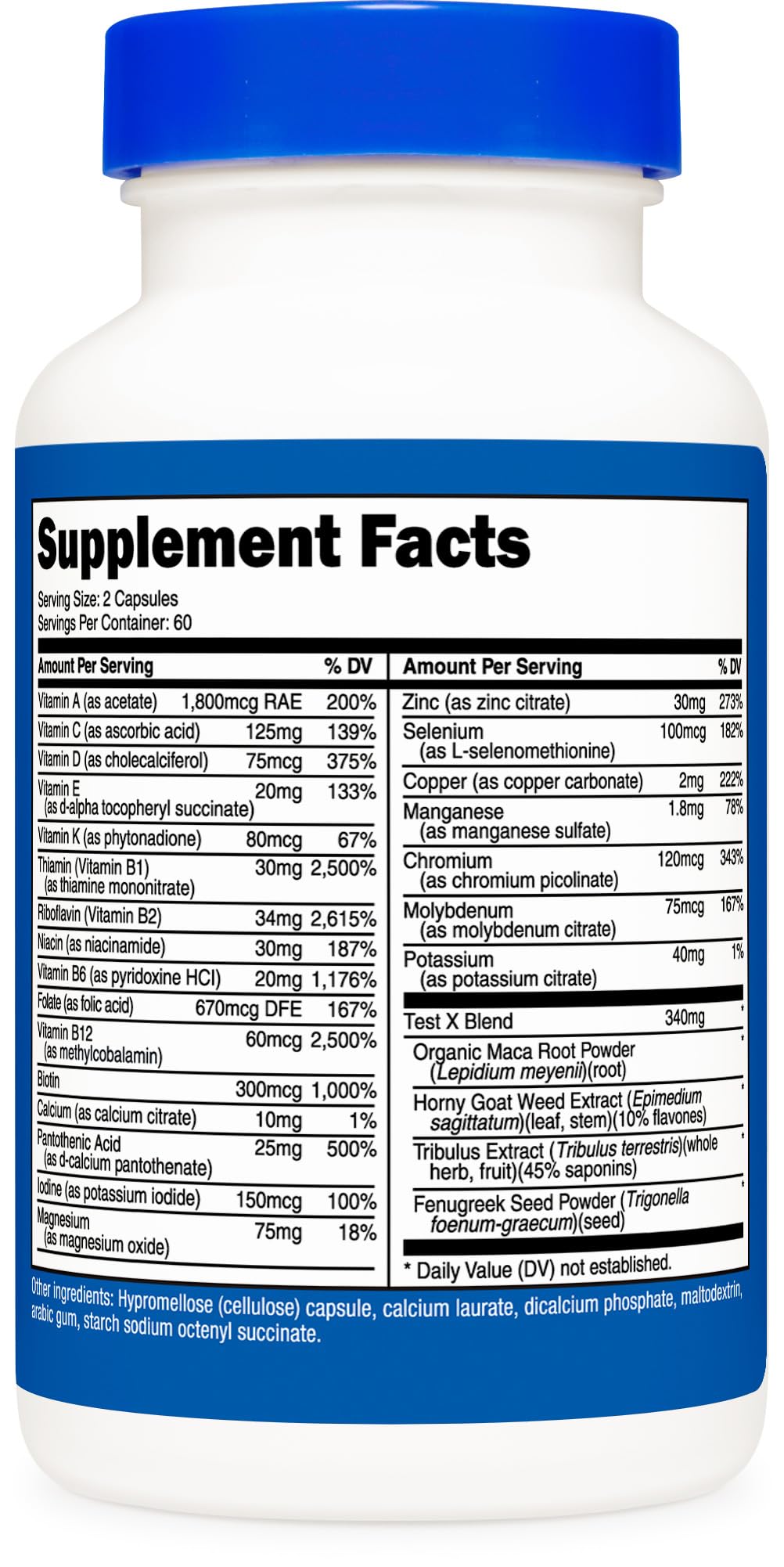 Nutricost Multivitamin for Men 120 Capsules