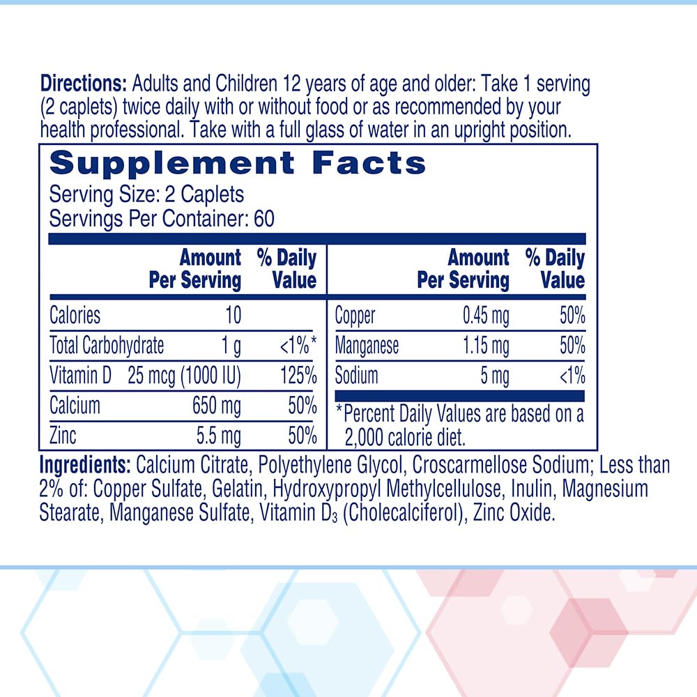 Citracal Maximum Plus Calcium Supplement Caplets 120 Count