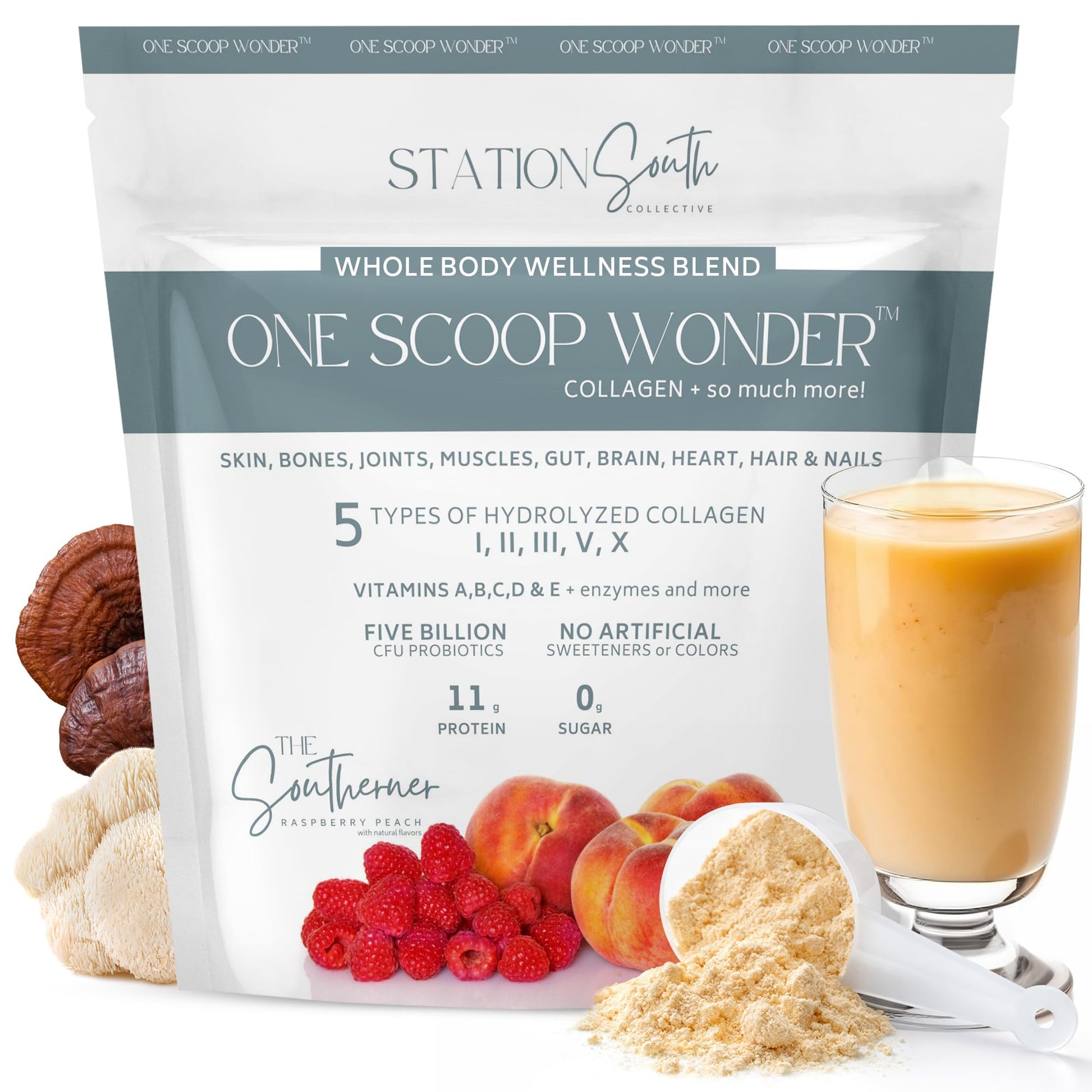 Station South Collective ONE SCOOP WONDER Whole Body Wellness Blend Powder 16