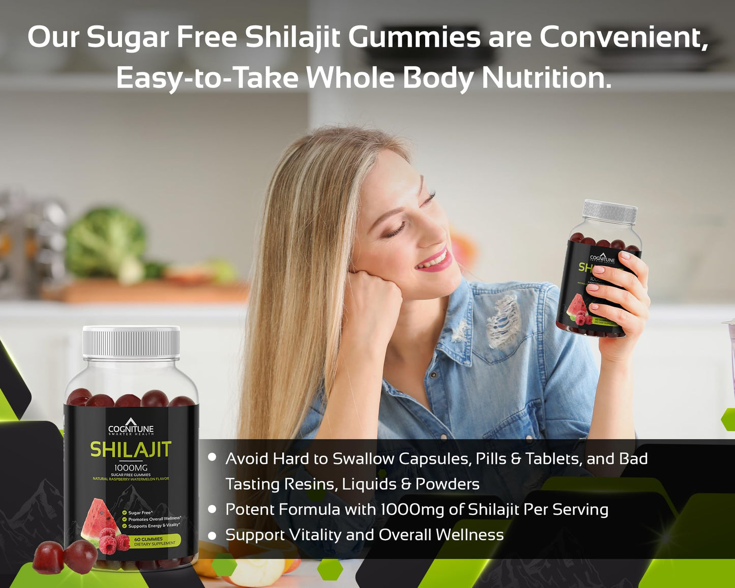 CogniTune Shilajit Gummies 60 Count