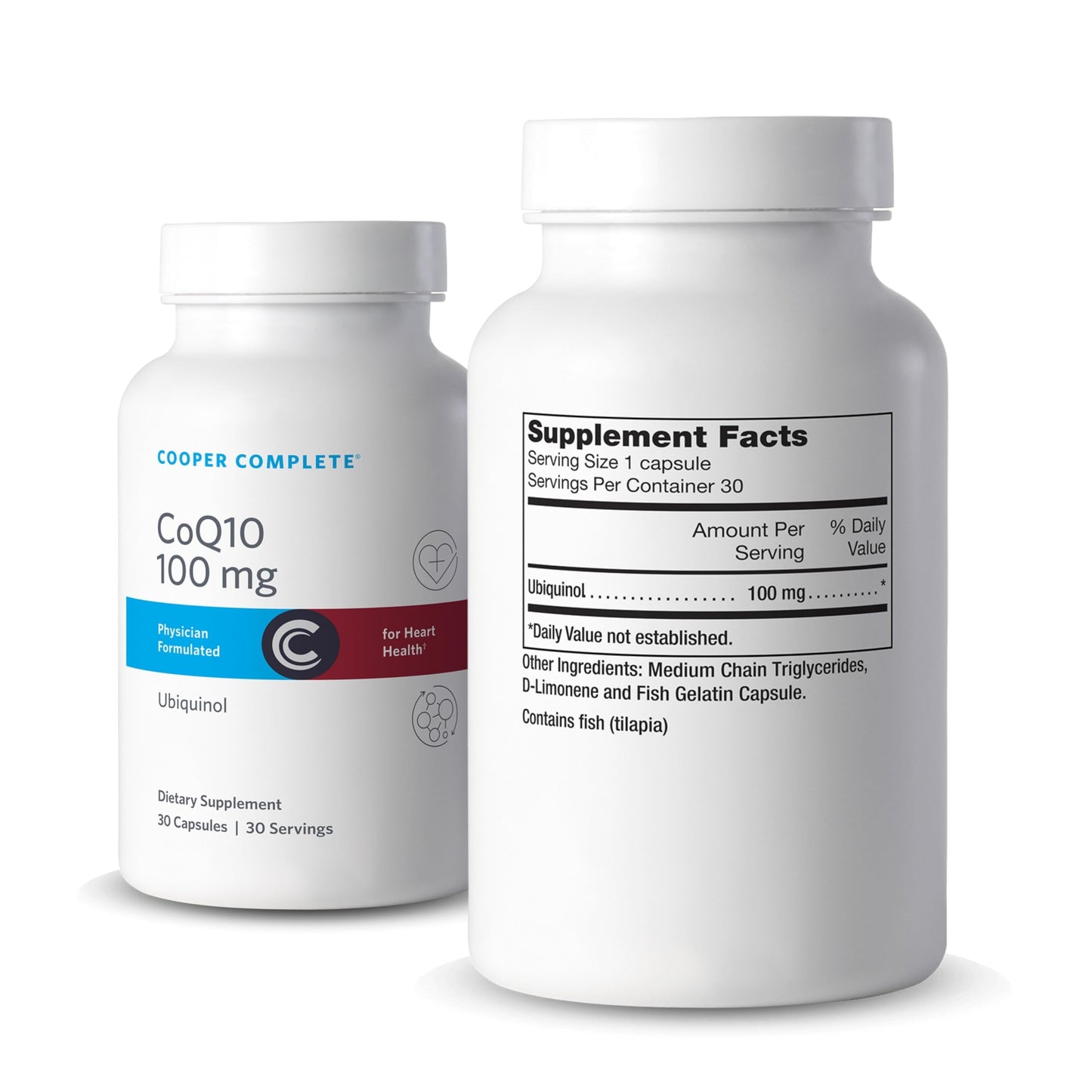 Cooper Complete CoQ10 Ubiquinol 100 mg Liquid Capsule, 30 Count