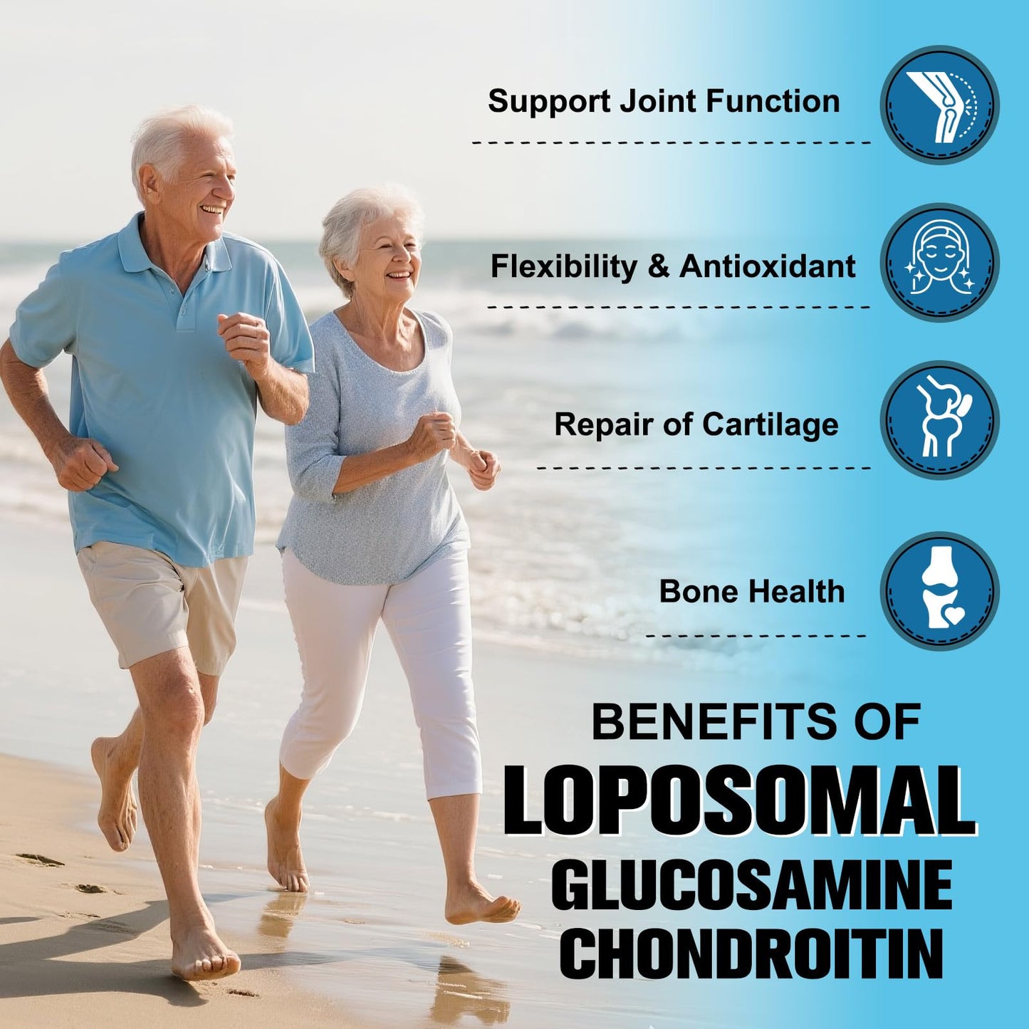 Totaria Liposomal Glucosamine Chondroitin MSM Collagen Capsules, 120 Count