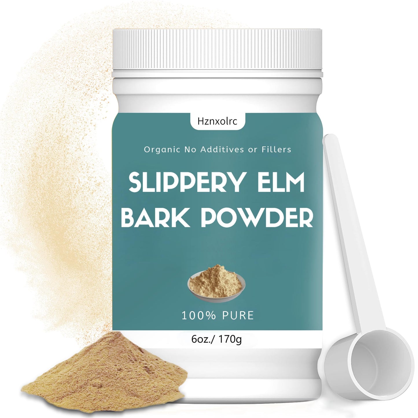 Hznxolrc Organic Slippery Elm Bark Powder, 6 oz