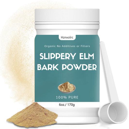 Hznxolrc Organic Slippery Elm Bark Powder, 6 oz