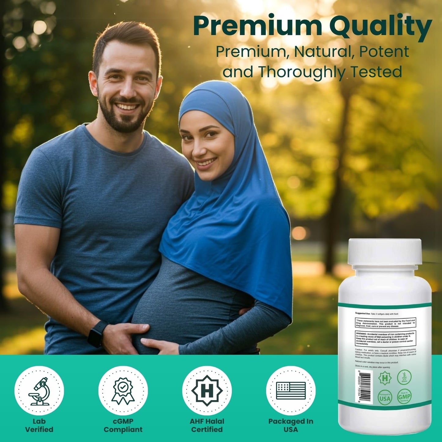 SHIFAA NUTRITION Prenatal Vitamins with DHA and Folic Acid 90 Softgels