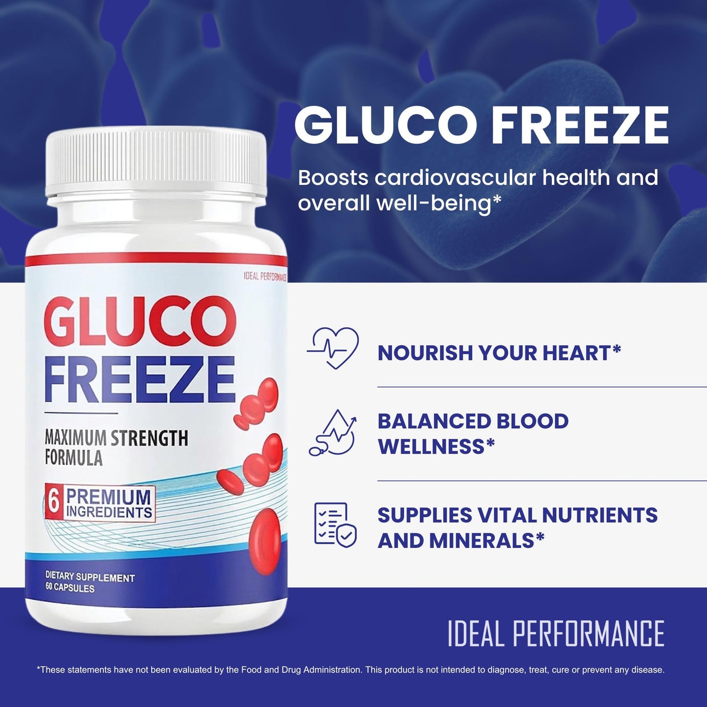 IDEAL PERFORMANCE Glucofreeze Capsules, 300 Capsules