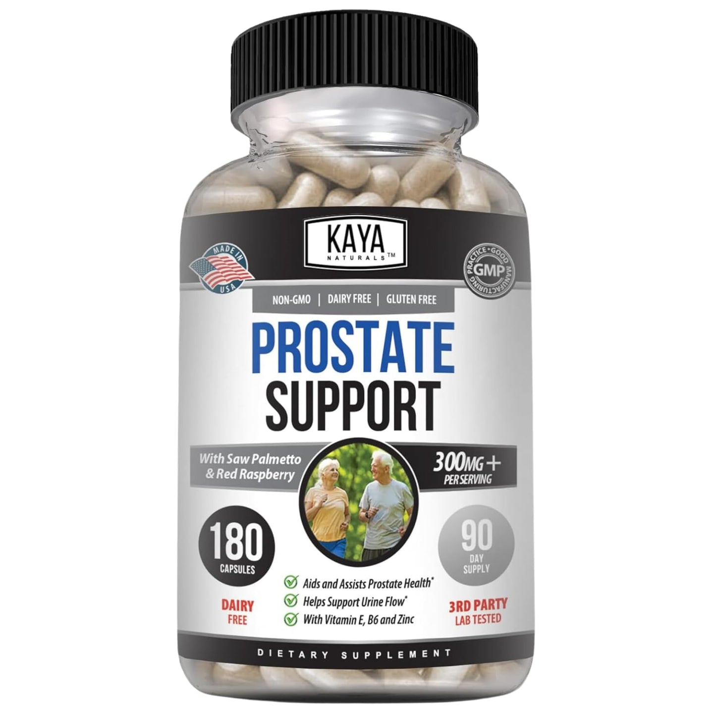 Kaya Naturals Prostate Support Capsules, 180 Count